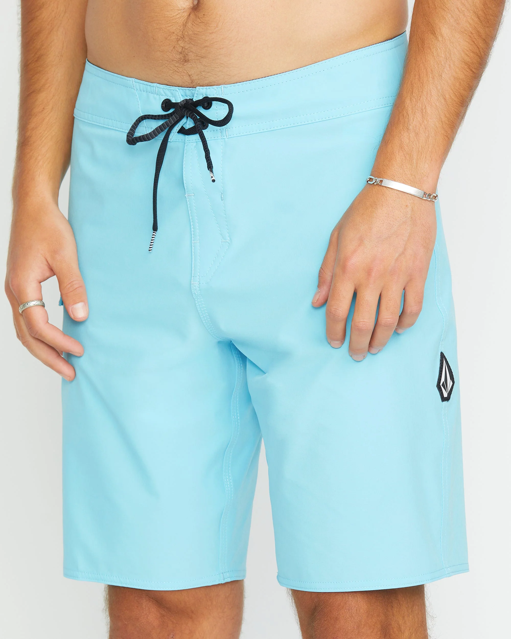 Lido Solid Mod 20" Boardshorts - RESIN BLUE - Image 3