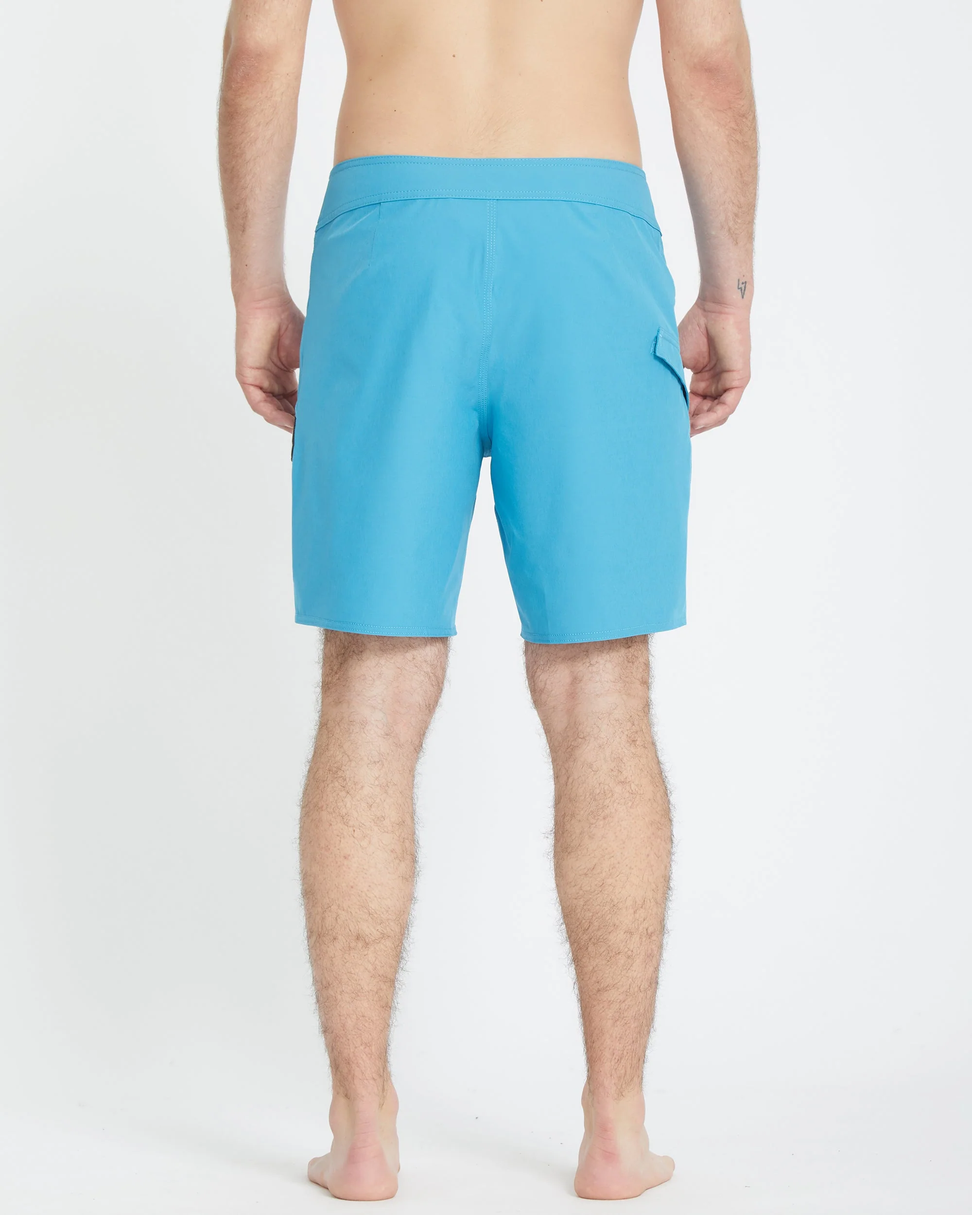 Lido Solid Mod 18" Boardshorts - BAY BLUE - Image 2
