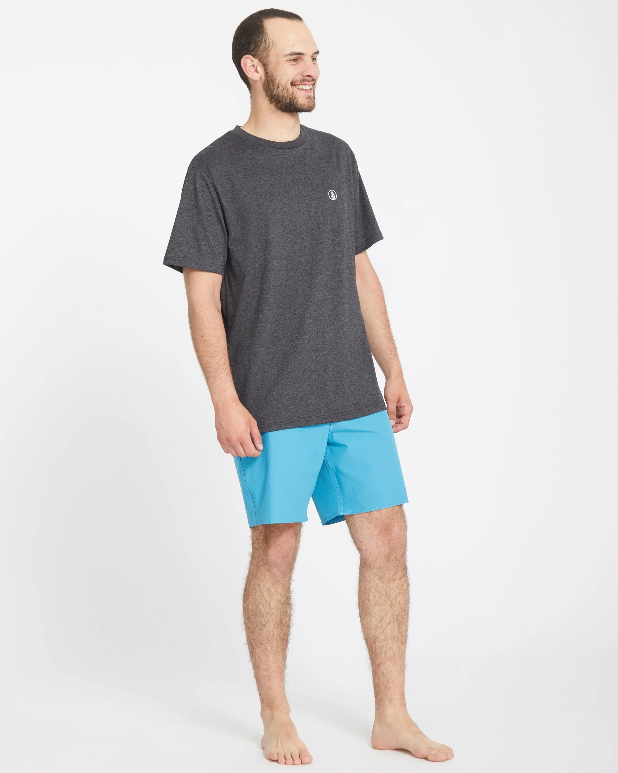 Lido Solid Mod 18" Boardshorts - BAY BLUE - Image 6