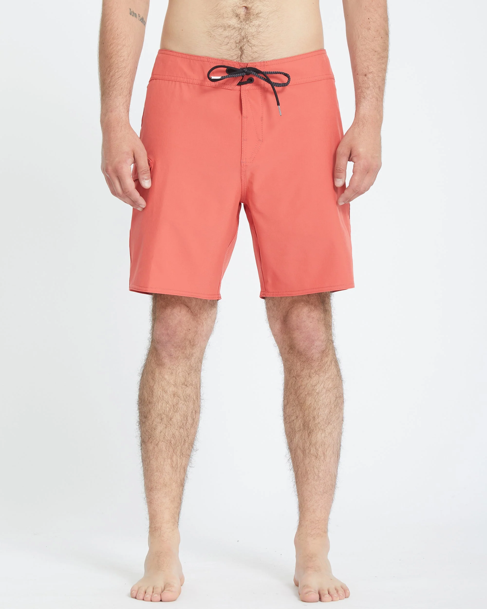 Lido Solid Mod 18" Boardshorts - CRANBERRY