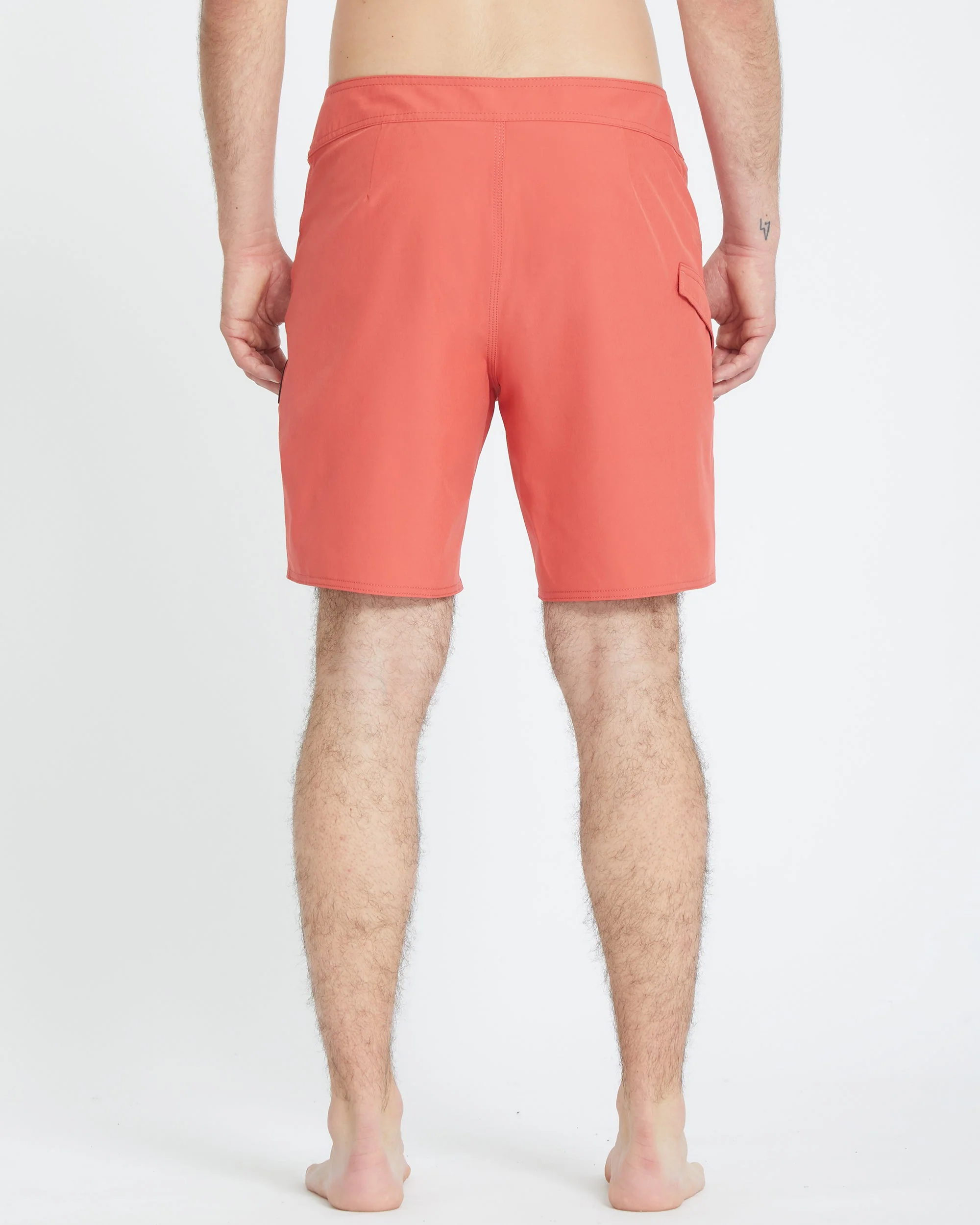 Lido Solid Mod 18" Boardshorts - CRANBERRY - Image 2