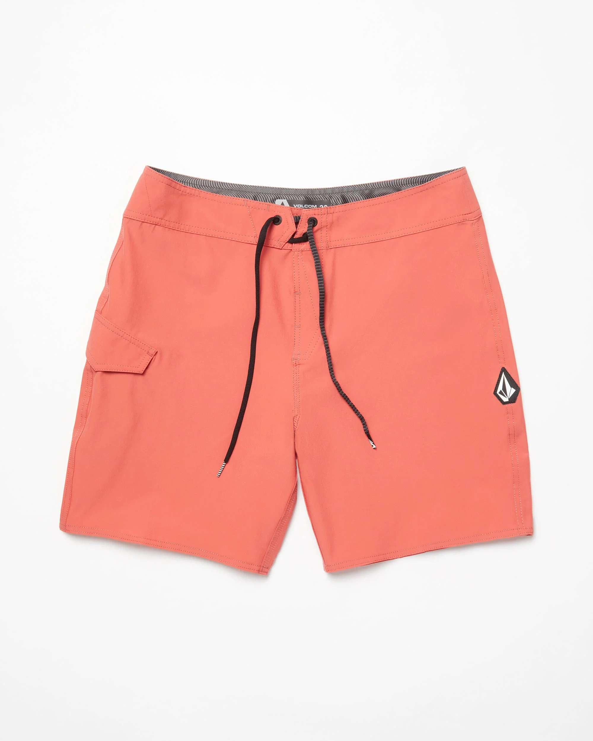 Lido Solid Mod 18" Boardshorts - CRANBERRY - Image 7