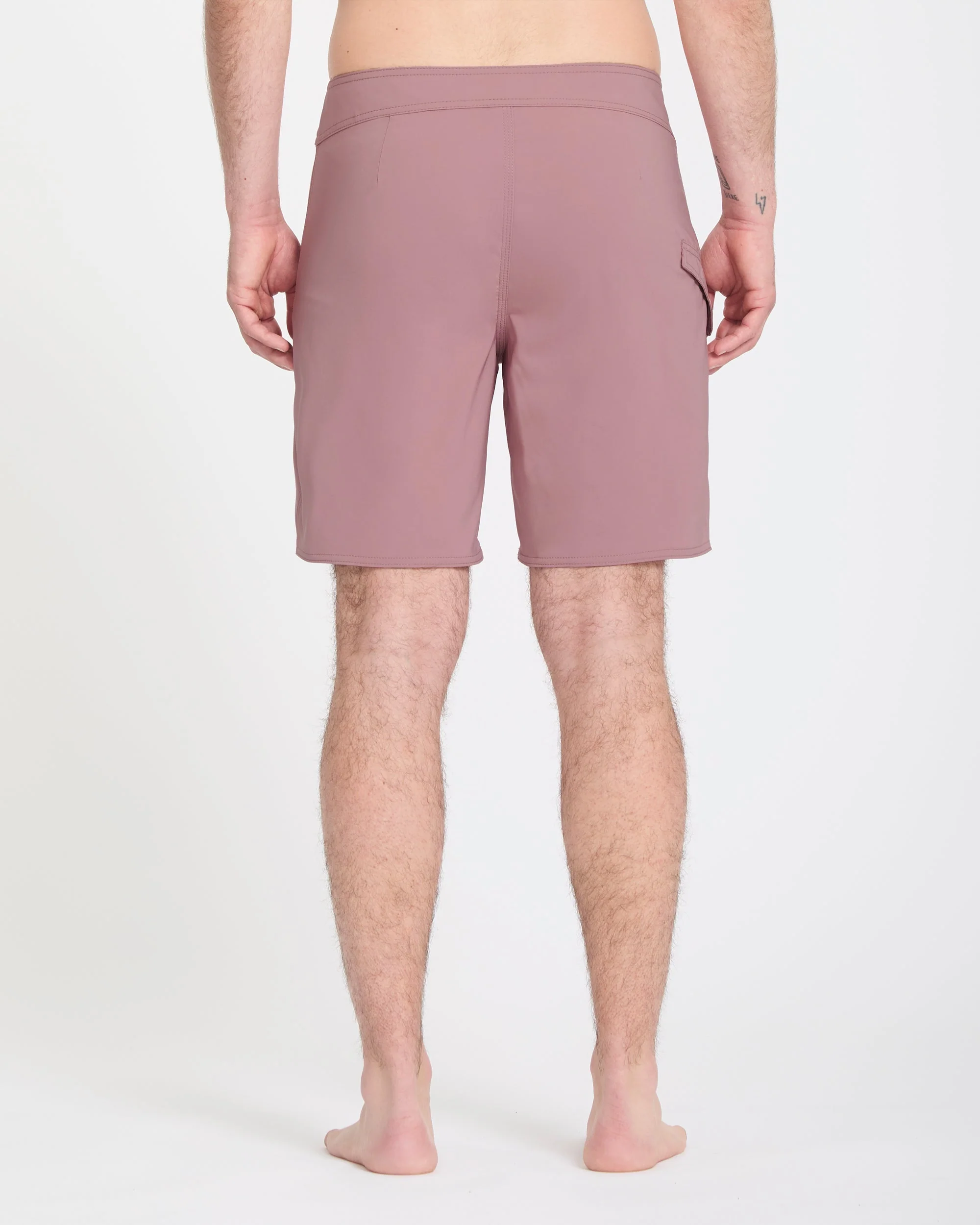 Lido Solid Mod 18" Boardshorts - Stone Rose - Image 2