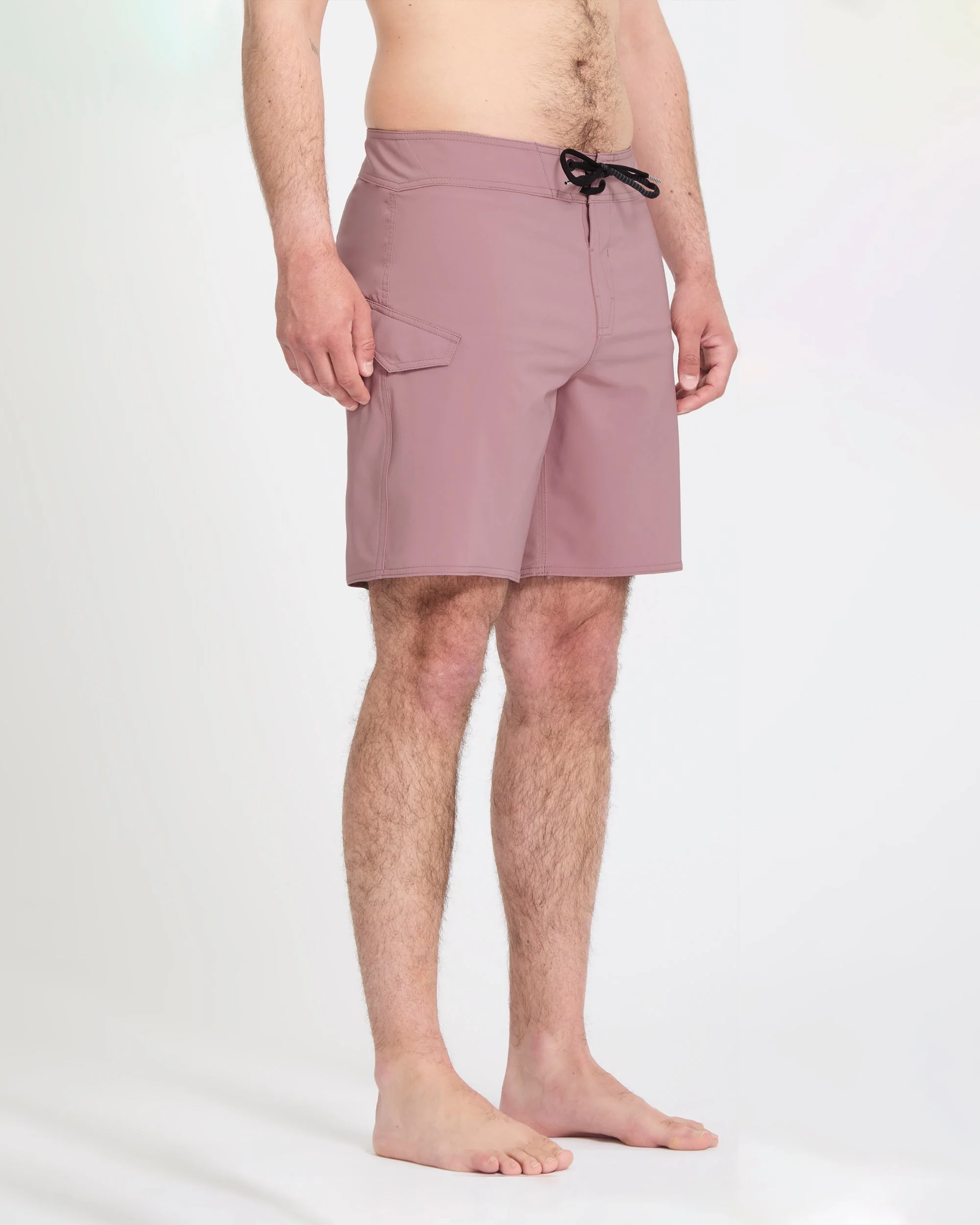 Lido Solid Mod 18" Boardshorts - Stone Rose - Image 6