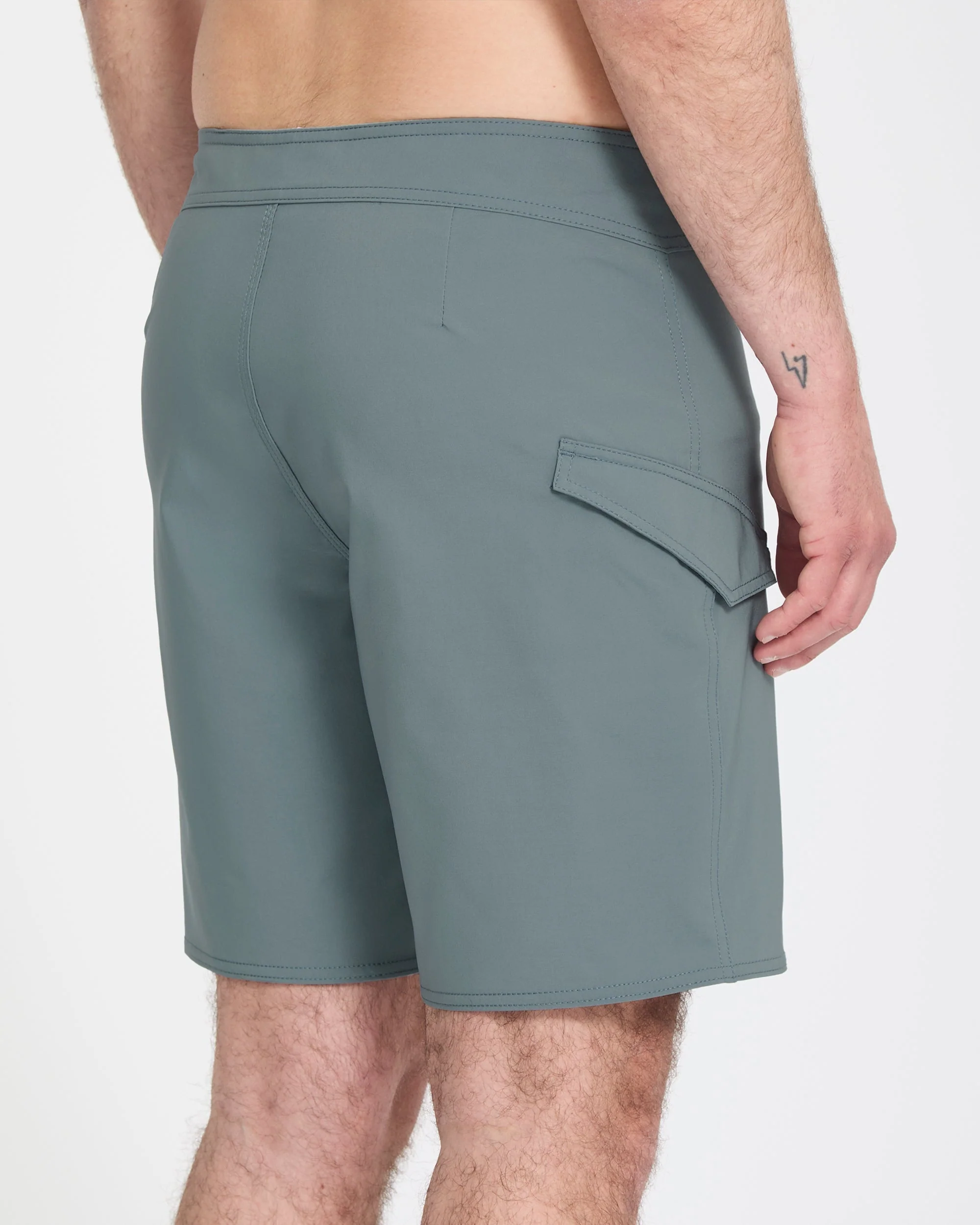 Lido Solid Mod 18" Boardshorts - Tradewinds - Image 3
