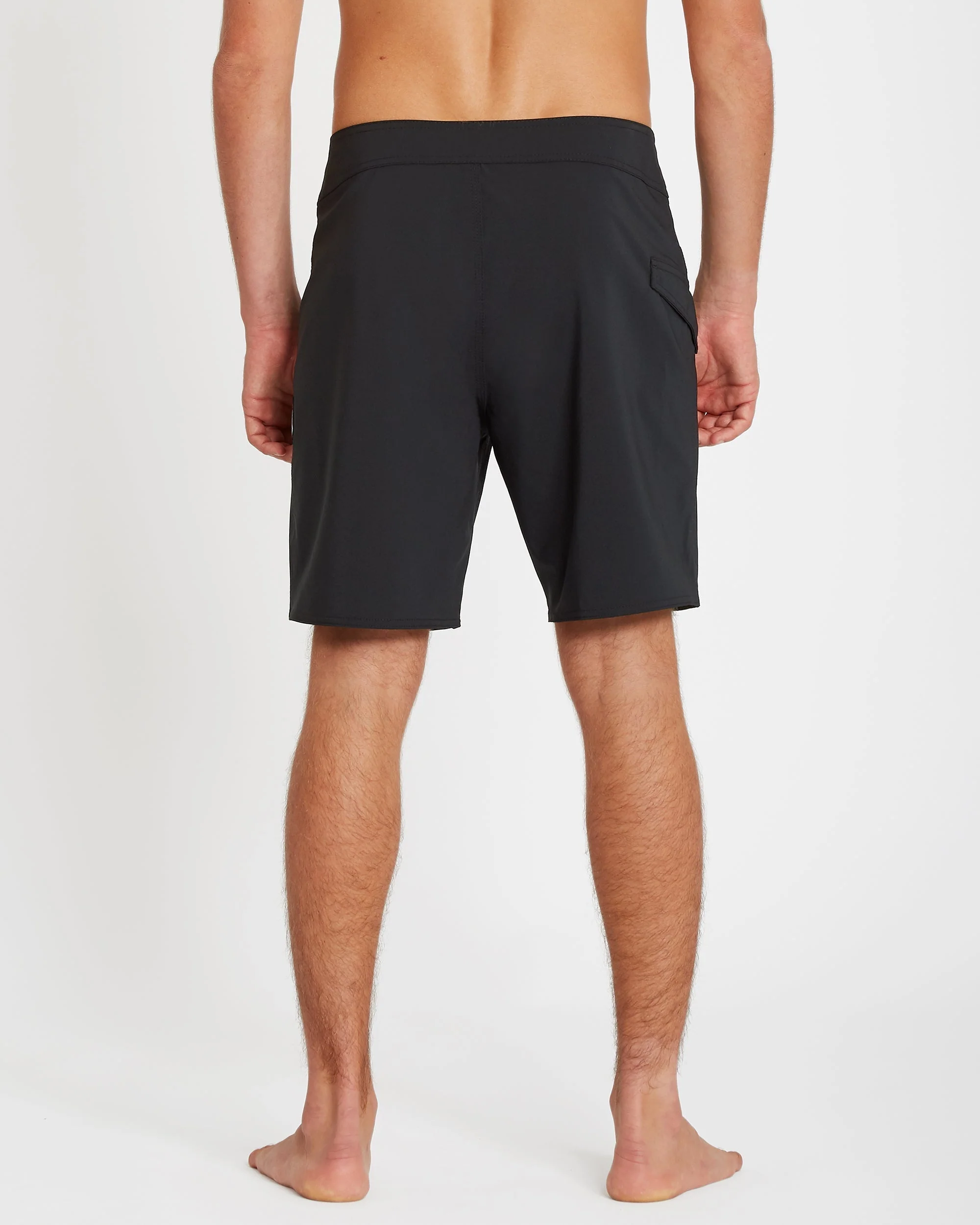 Lido Solid Mod 18" Boardshorts - Black - Image 2