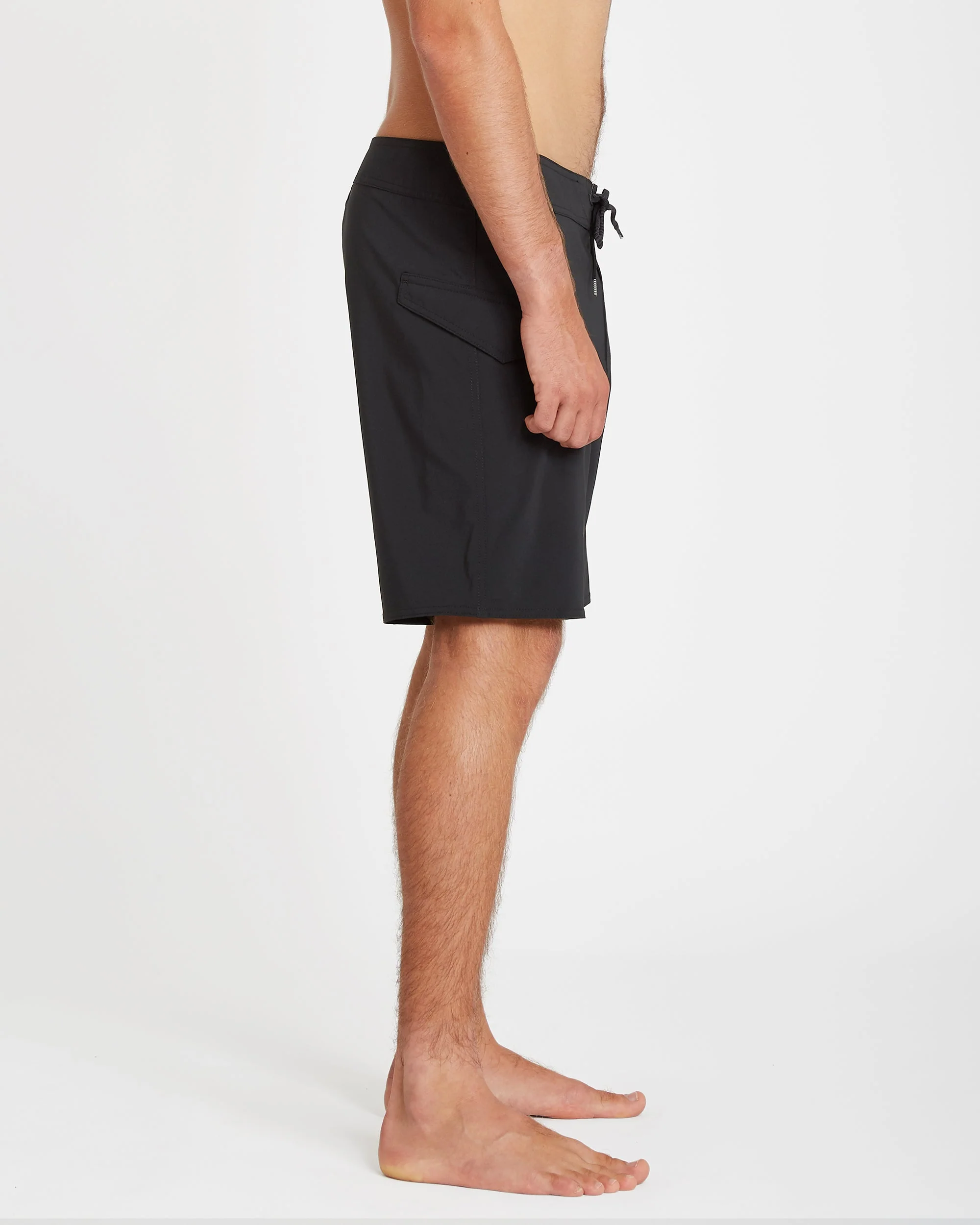 Lido Solid Mod 18" Boardshorts - Black - Image 6
