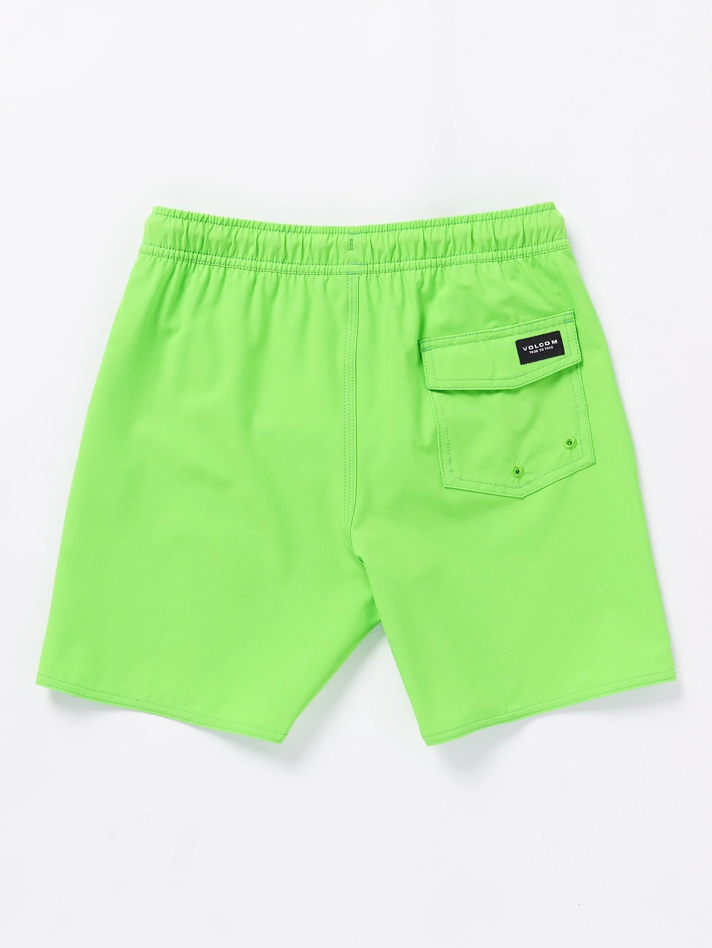Lido Solid Trunk 15" Boardshort - ELECTRIC GREEN - (KINDER) - Image 2