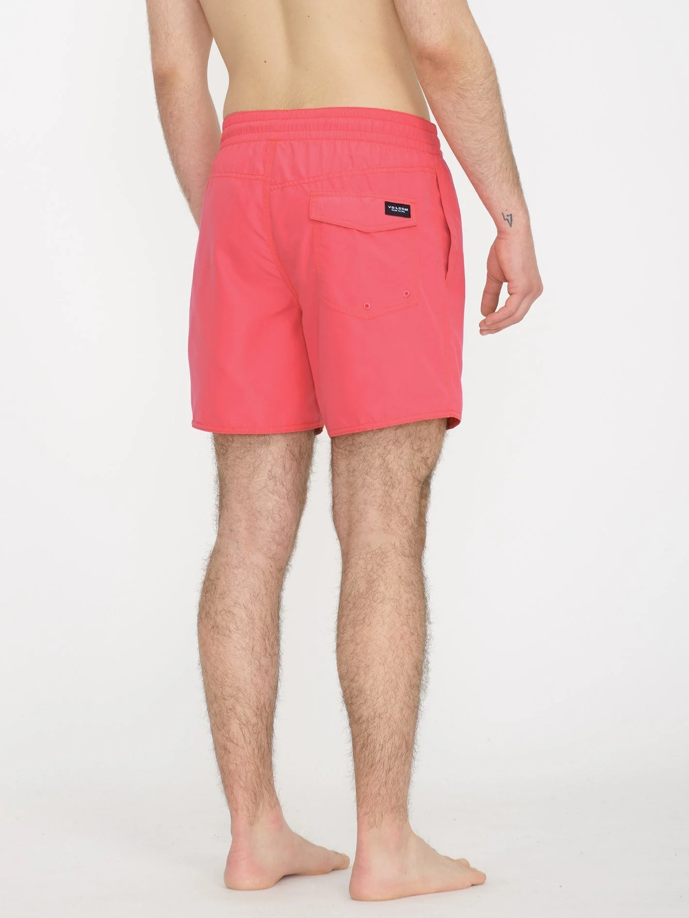Lido Solid Trunk 16" Boardshort - WASHED RUBY - Image 2