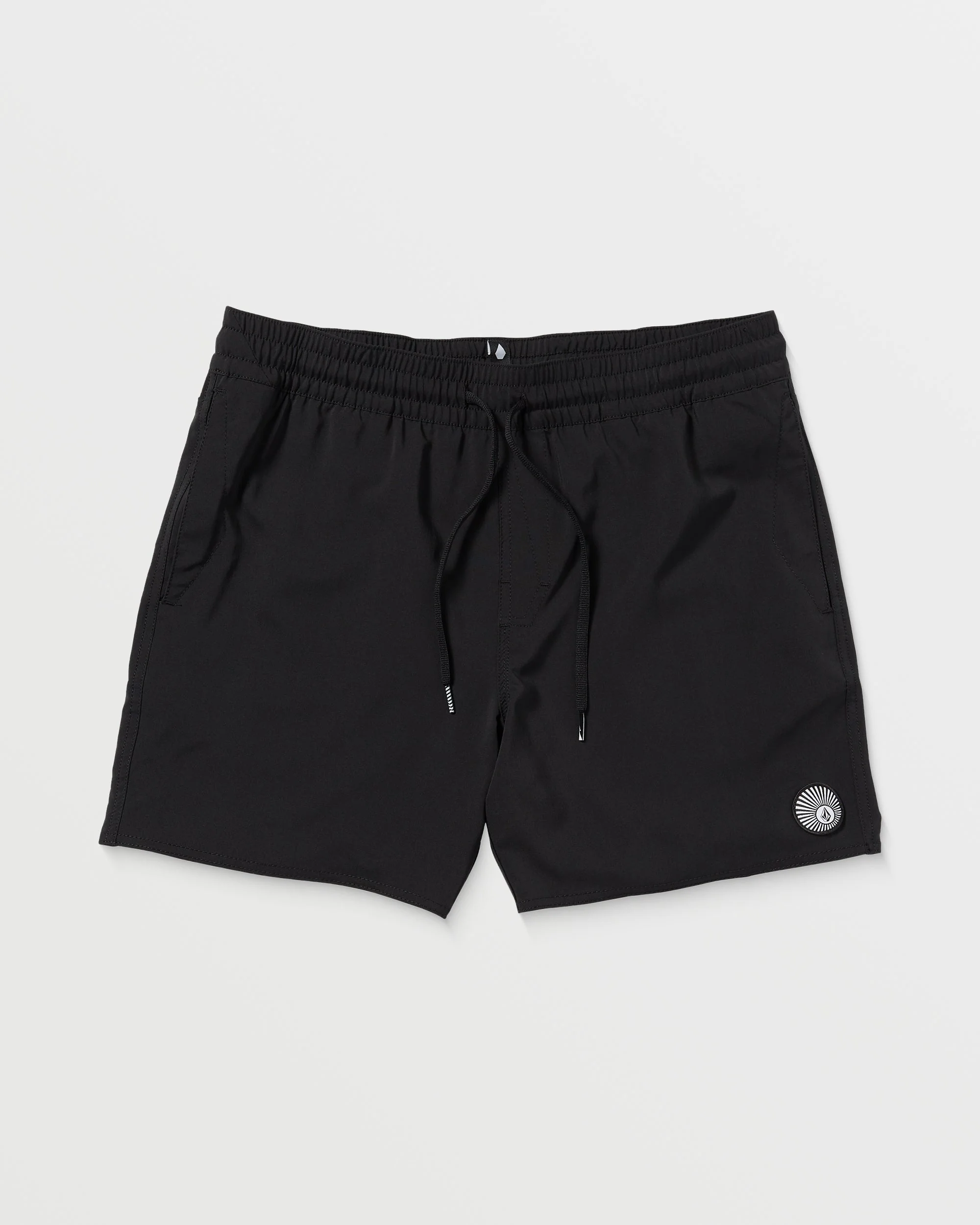 Lido Solid Trunk 16" Boardshorts - BLACK - Image 7
