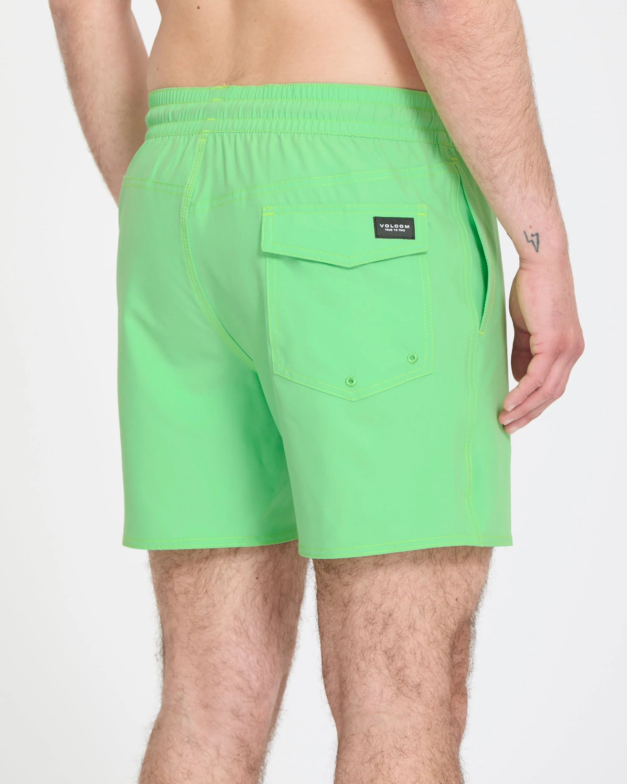 Lido Solid Trunk 16" Boardshorts - Island Green - Image 5