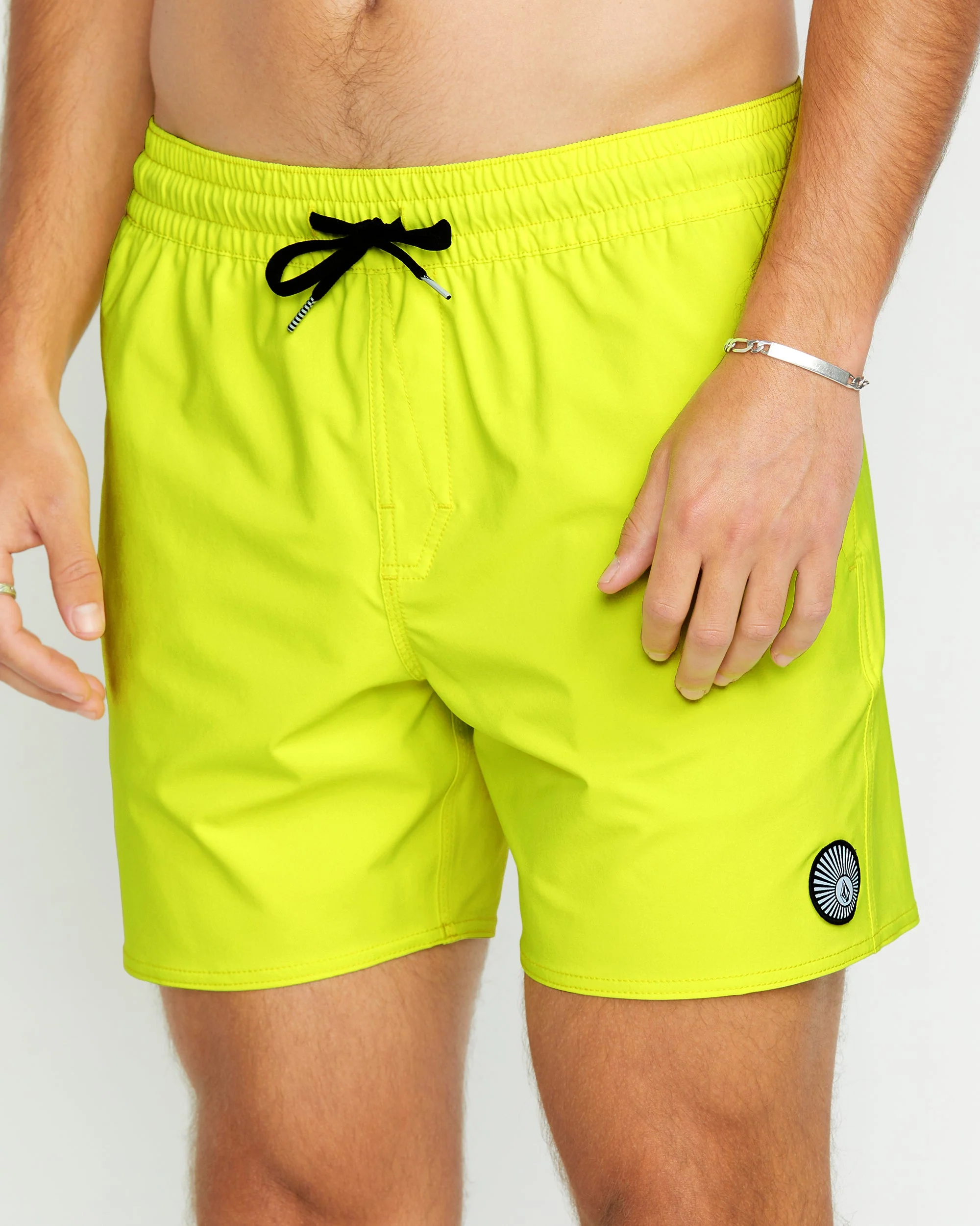 Lido Solid Trunk 16" Boardshorts - TENNIS BALL - Image 3