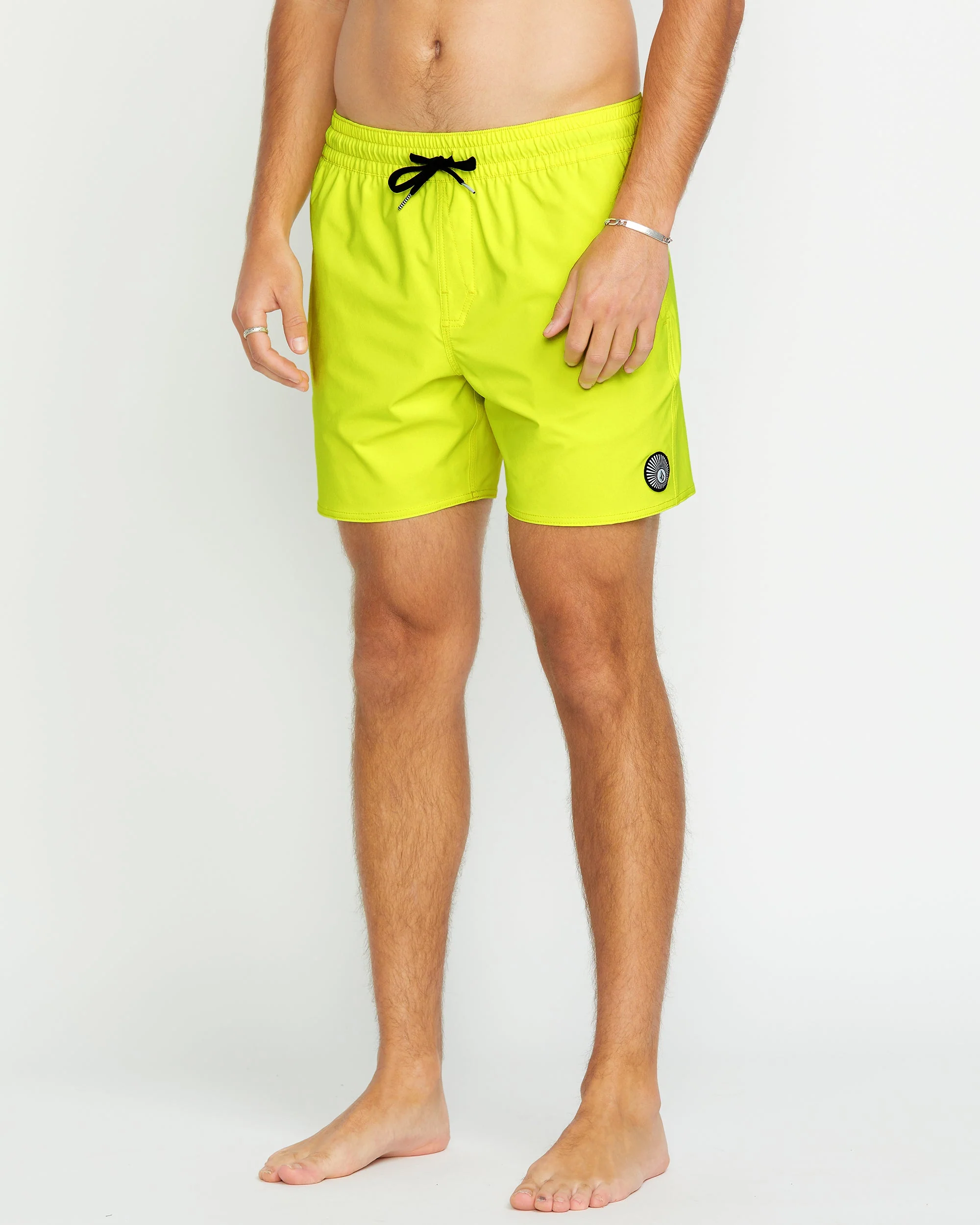 Lido Solid Trunk 16" Boardshorts - TENNIS BALL - Image 5
