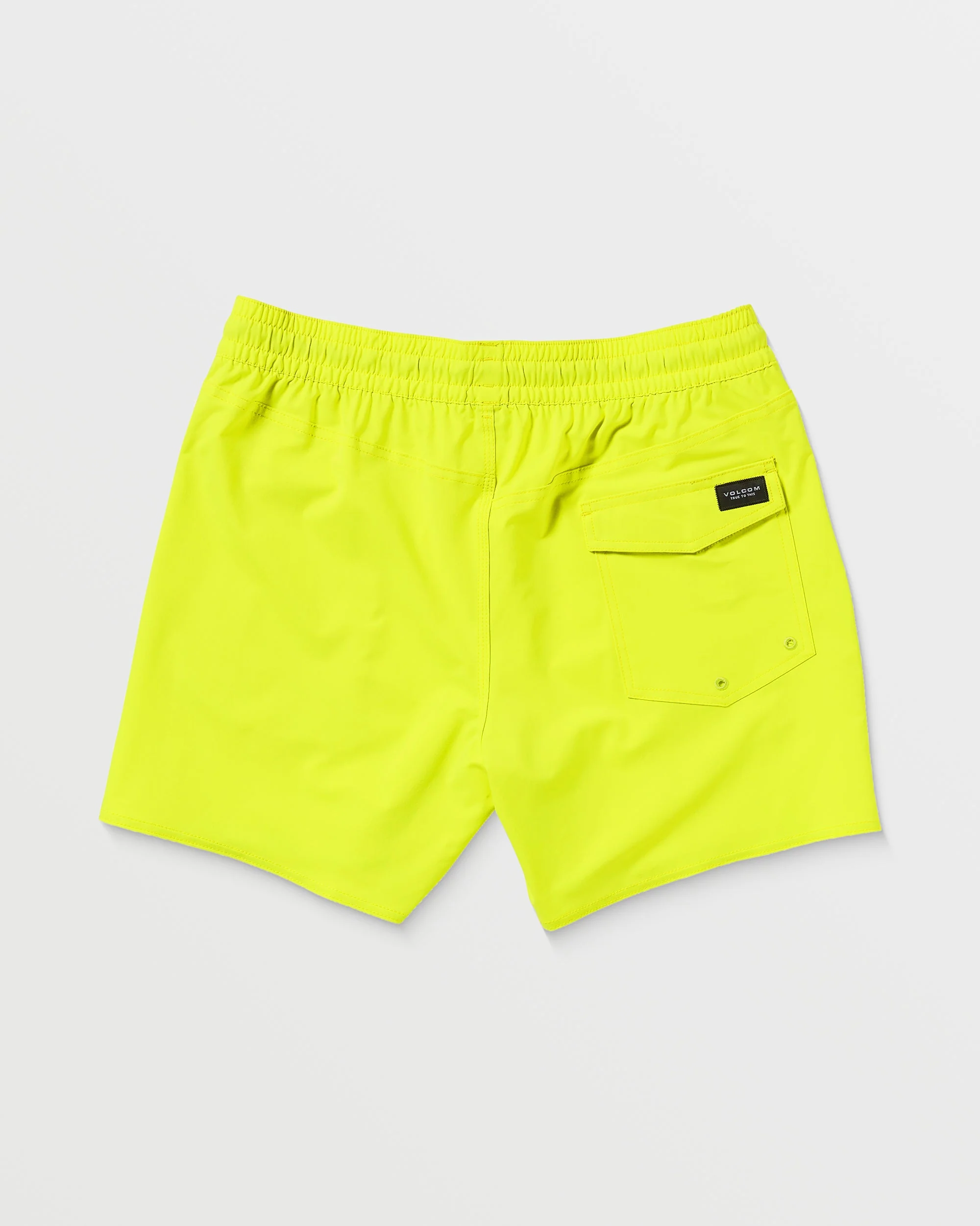 Lido Solid Trunk 16" Boardshorts - TENNIS BALL - Image 8