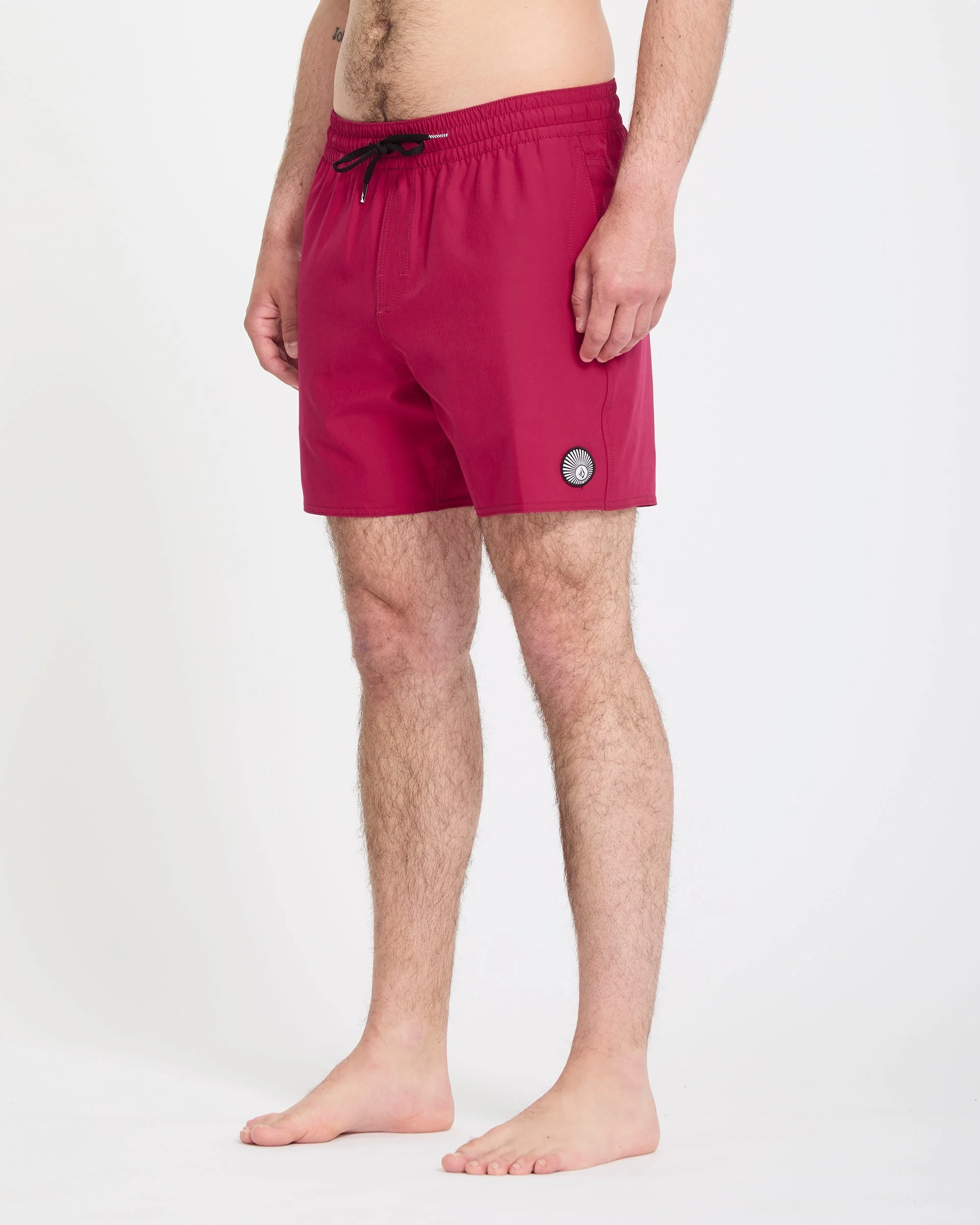 Lido Solid Trunk 16" Boardshorts - Sangria - Image 4