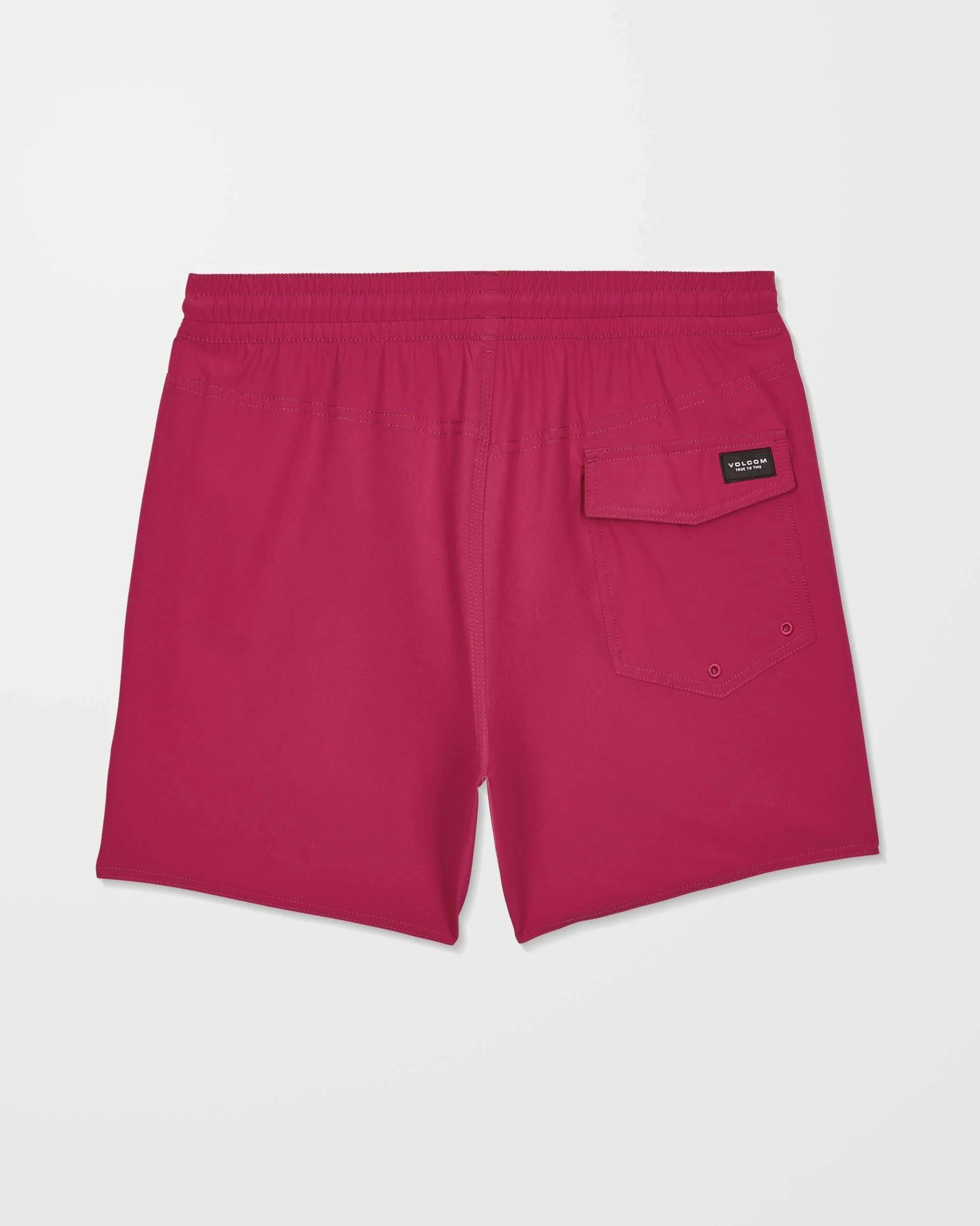 Lido Solid Trunk 16" Boardshorts - Sangria - Image 9