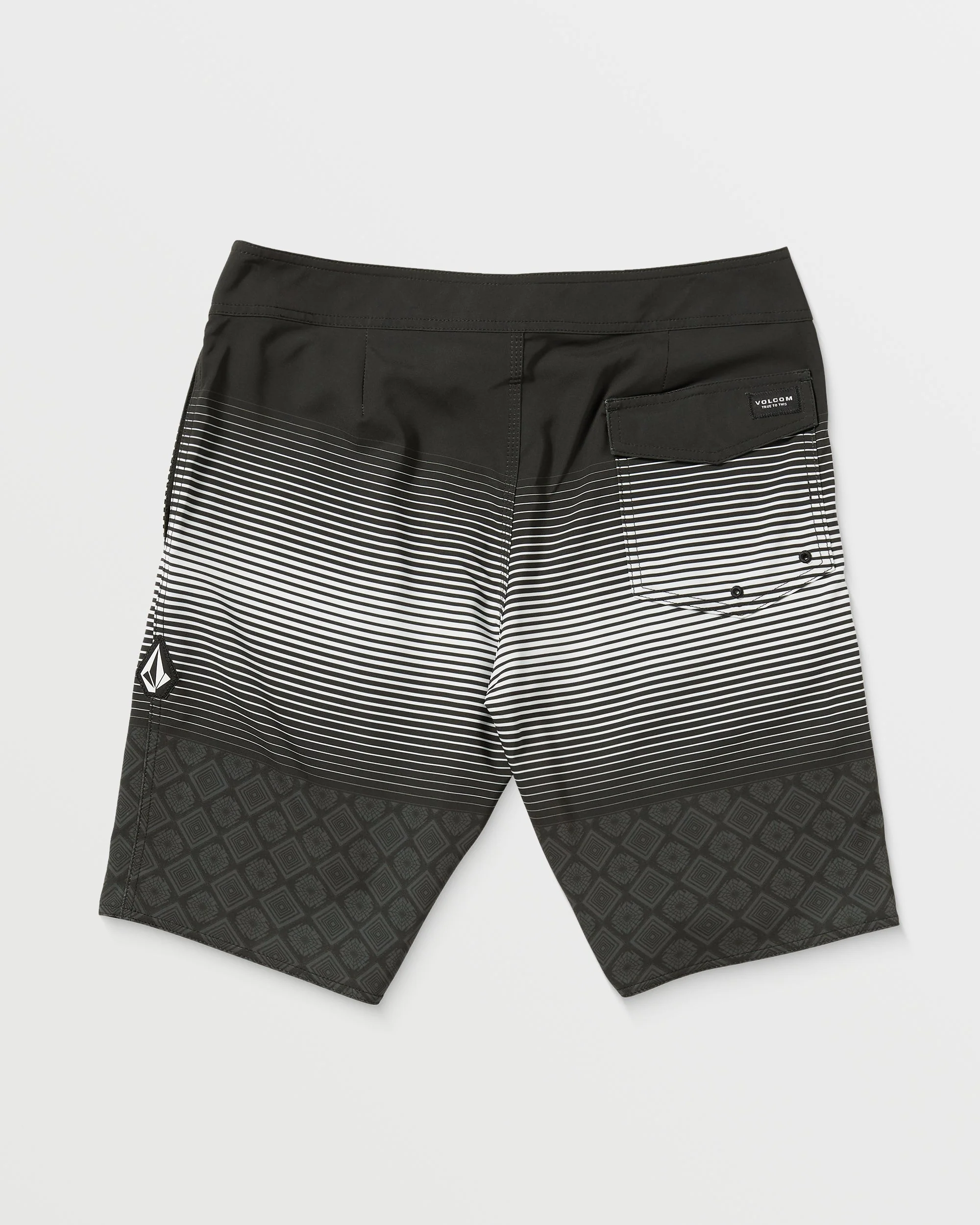 Lido Stripe Mod 20" Boardshorts - BLACK - Image 10