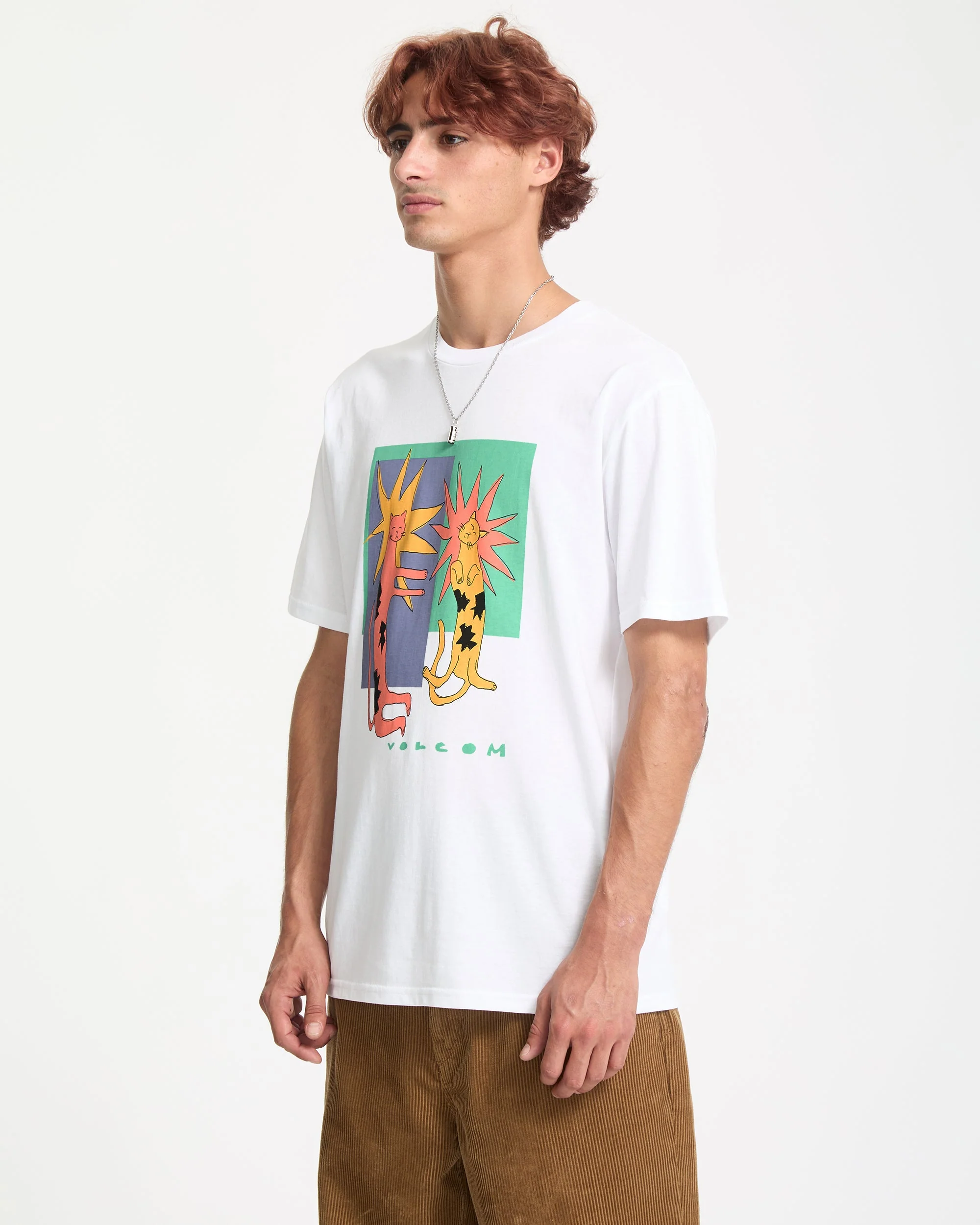Longo Cats T-Shirt - White - Image 9