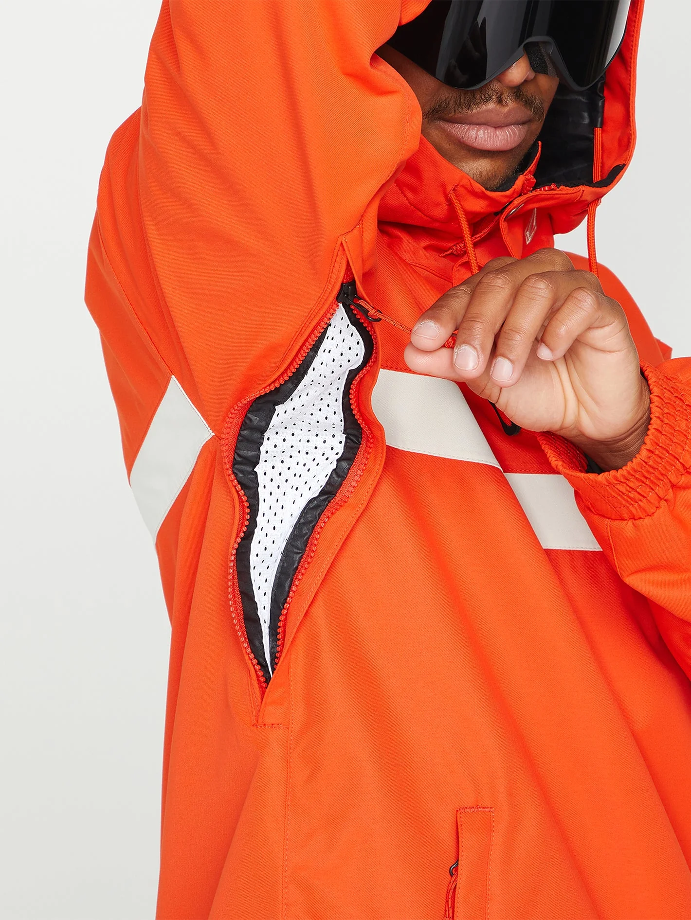 Longo Pullover Jacket - Orange Shock - Image 10