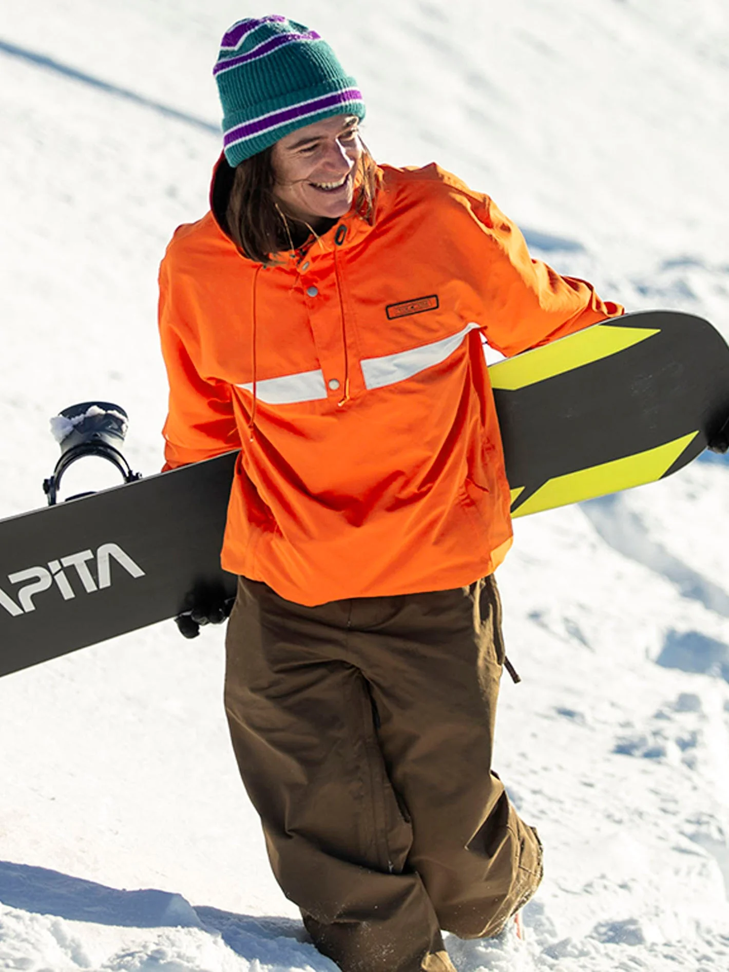 Longo Pullover Jacket - Orange Shock - Image 3