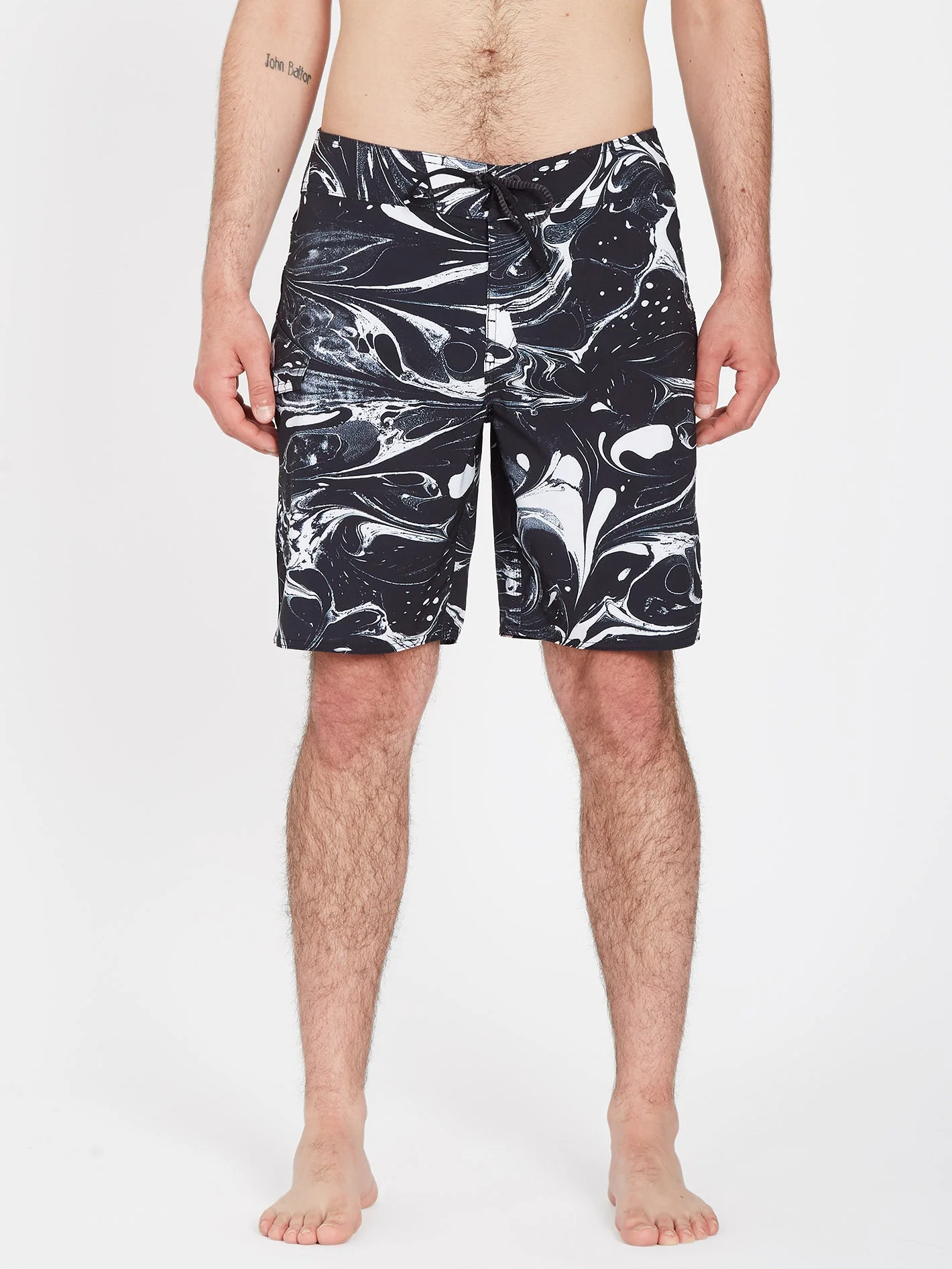 Marble Mod 19" Badeshorts - BLACK