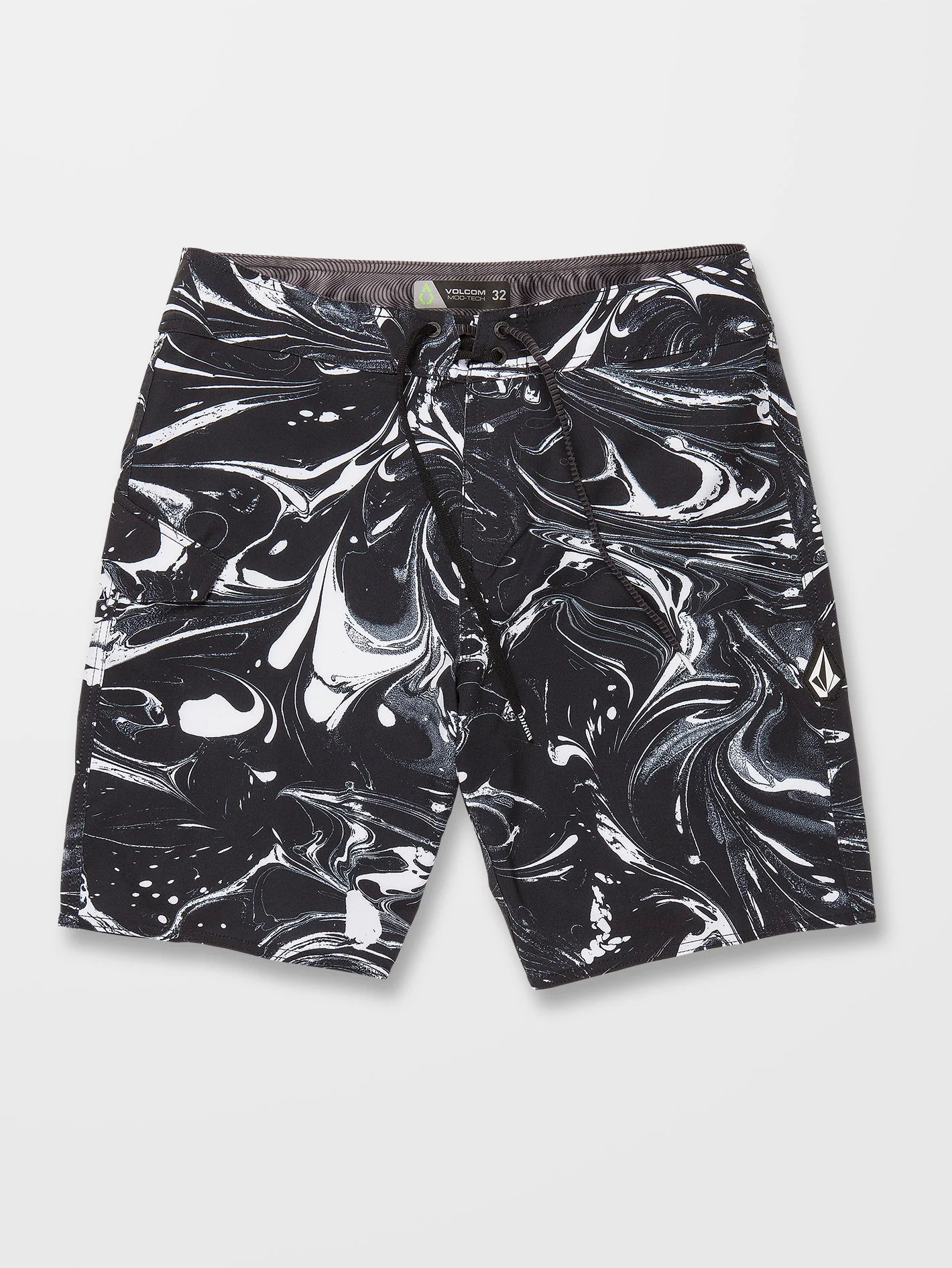 Marble Mod 19" Badeshorts - BLACK - Image 3