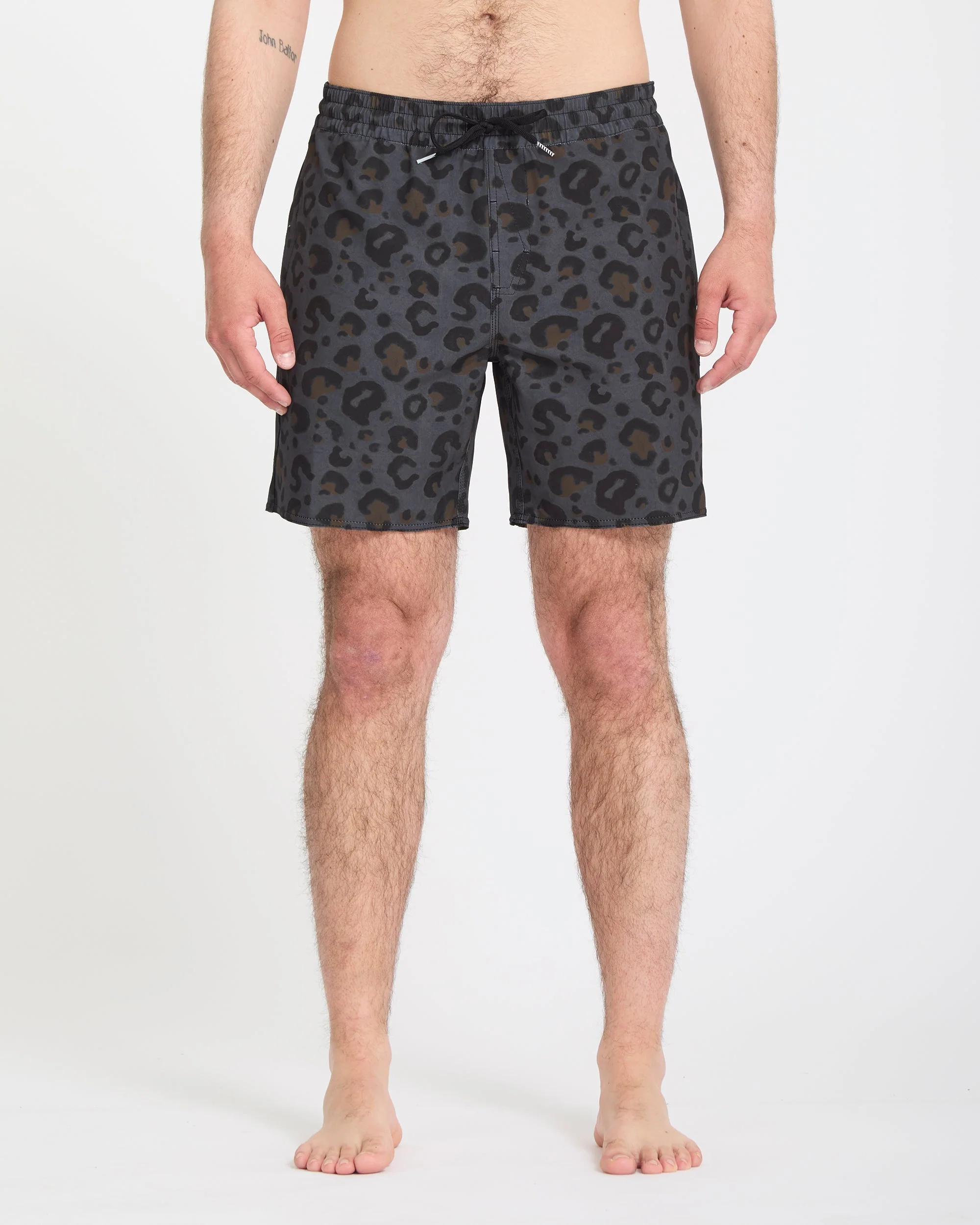 Melange Trunk 17" Boardshorts - Asphalt Black