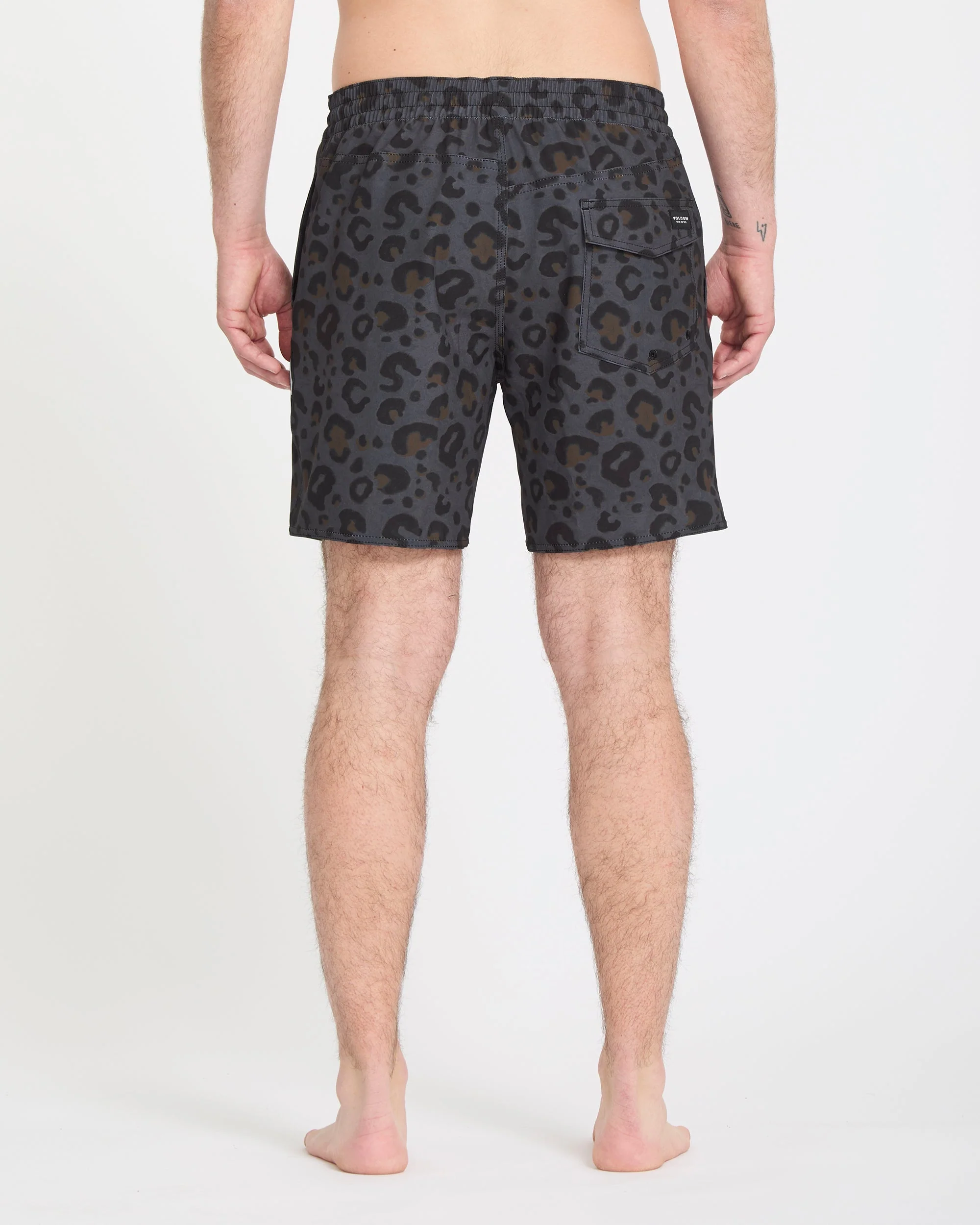 Melange Trunk 17" Boardshorts - Asphalt Black - Image 2