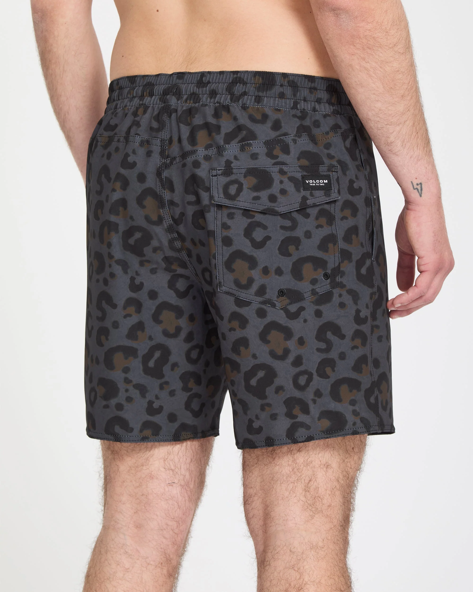 Melange Trunk 17" Boardshorts - Asphalt Black - Image 5