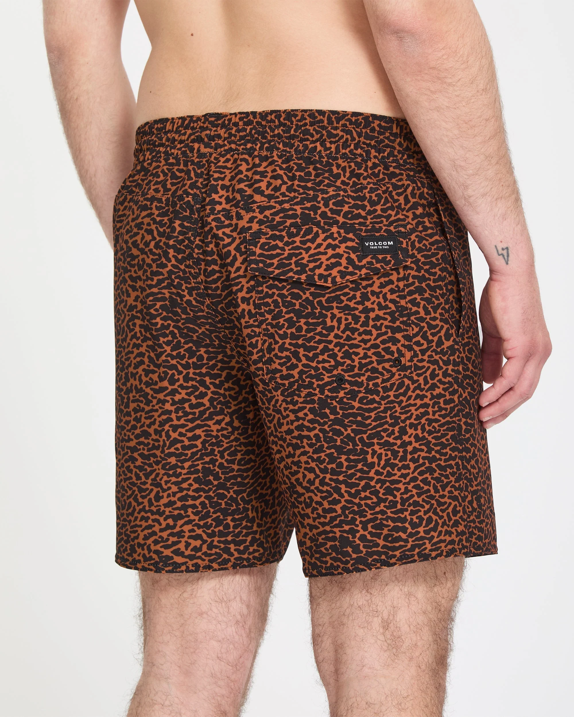 Melange Trunk 17" Boardshorts - Brown Horn - Image 5