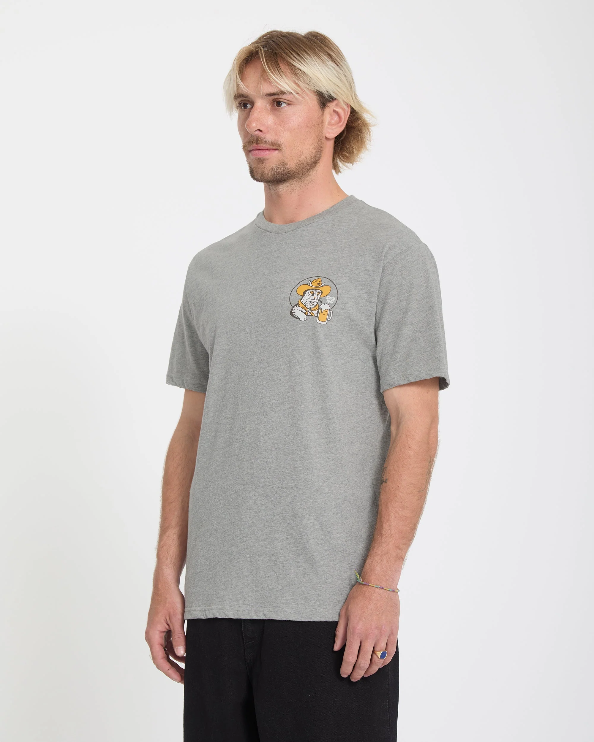 Meowdy T-Shirt - Heather Grey - Image 3