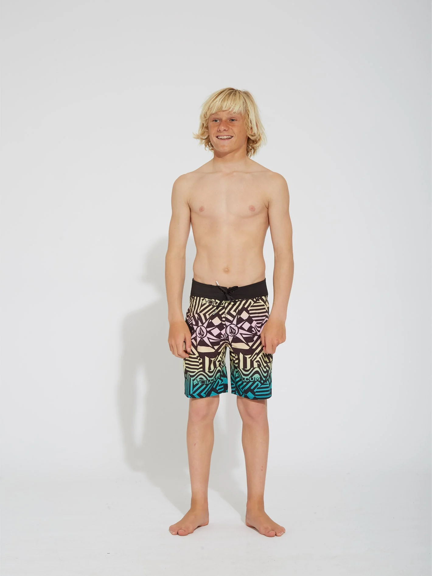 Mod Ringer 16" Badeshorts - BLACK - (KINDER)