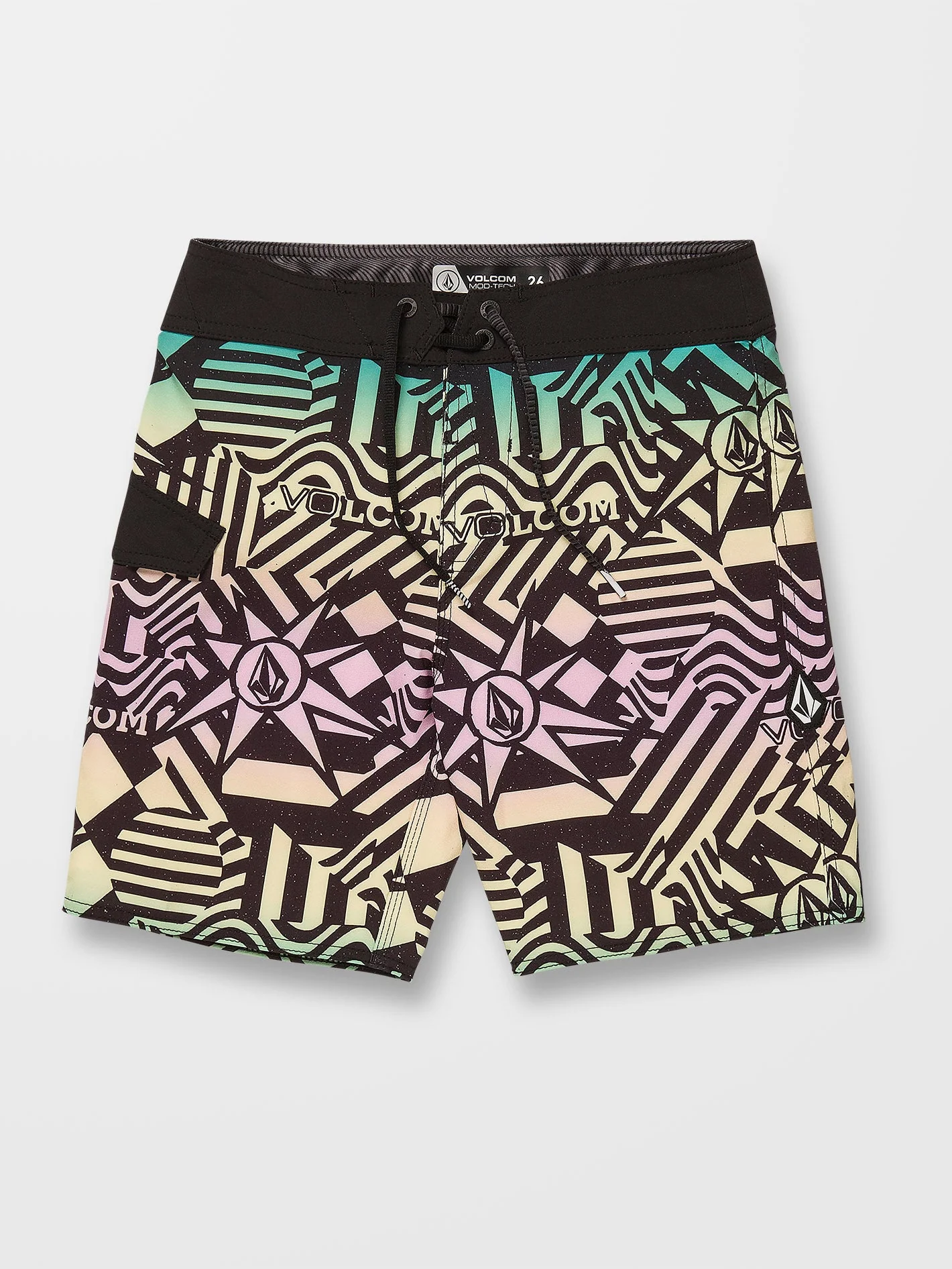 Mod Ringer 16" Badeshorts - BLACK - (KINDER) - Image 2
