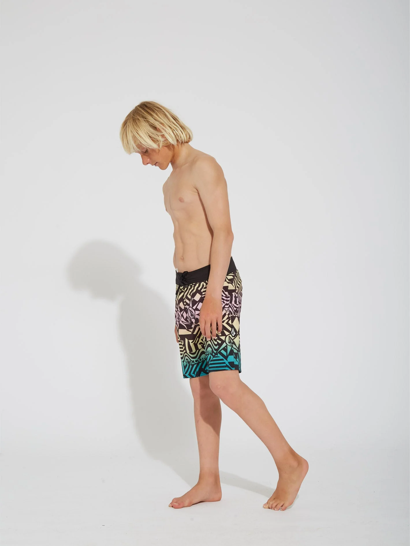 Mod Ringer 16" Badeshorts - BLACK - (KINDER) - Image 5