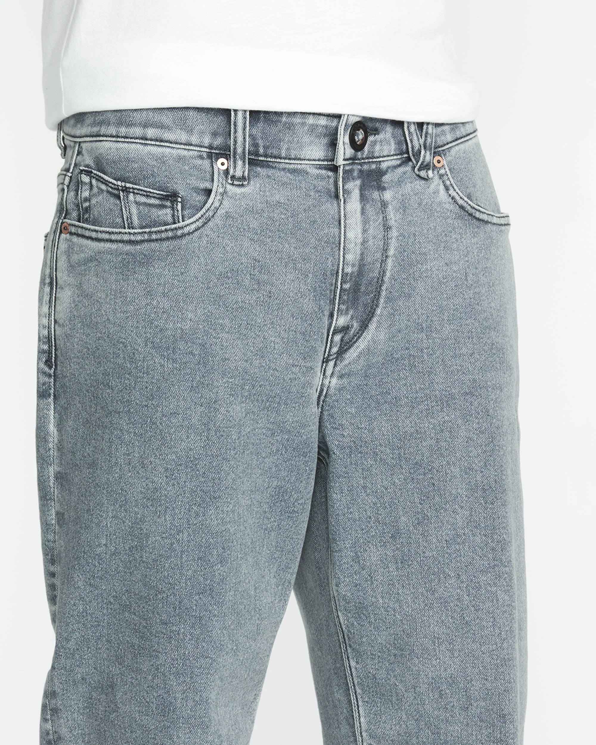 Modown Tapered Jeans - ASH BLUE - Image 5