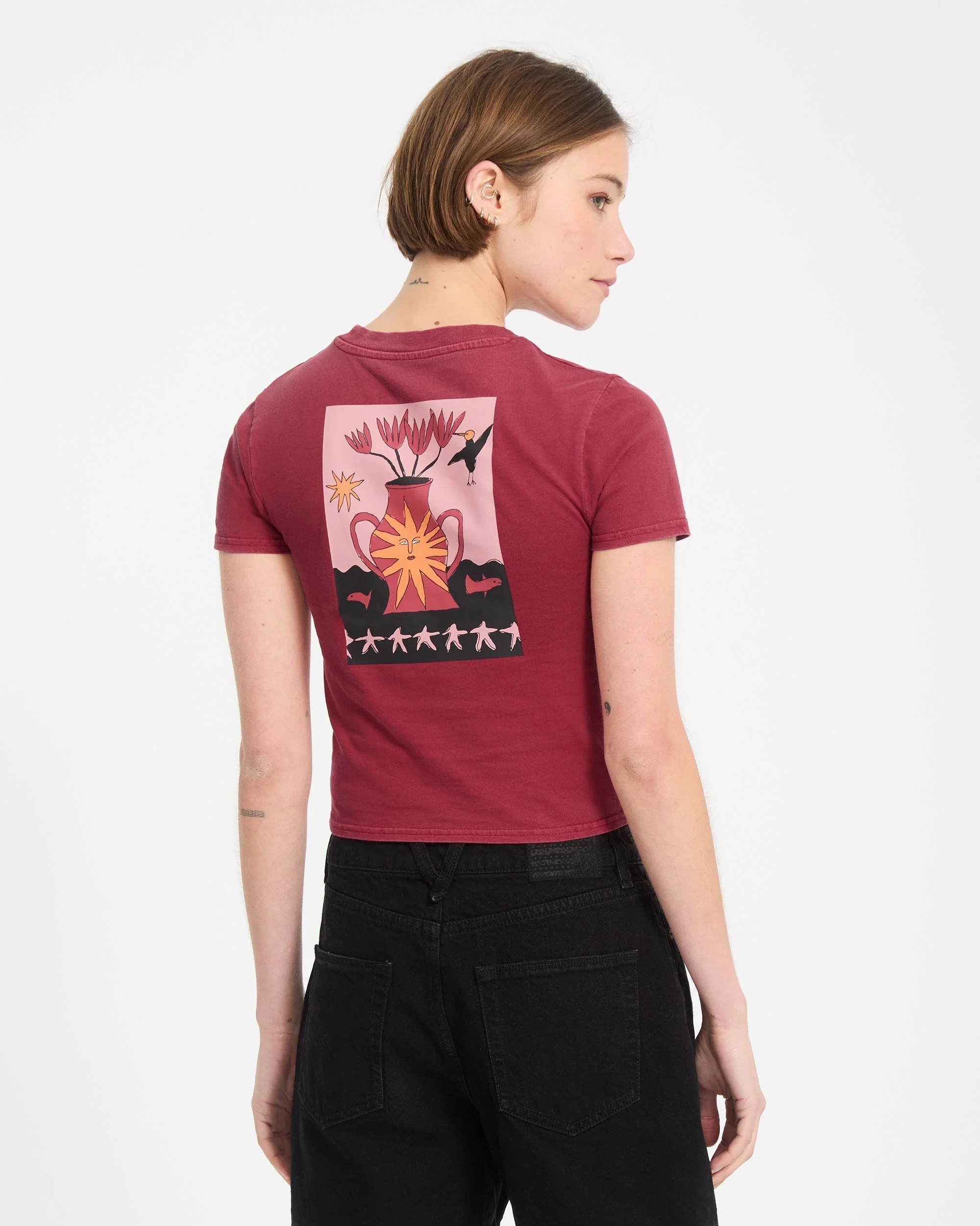 Moove On T-Shirt - Deep Red - Image 2
