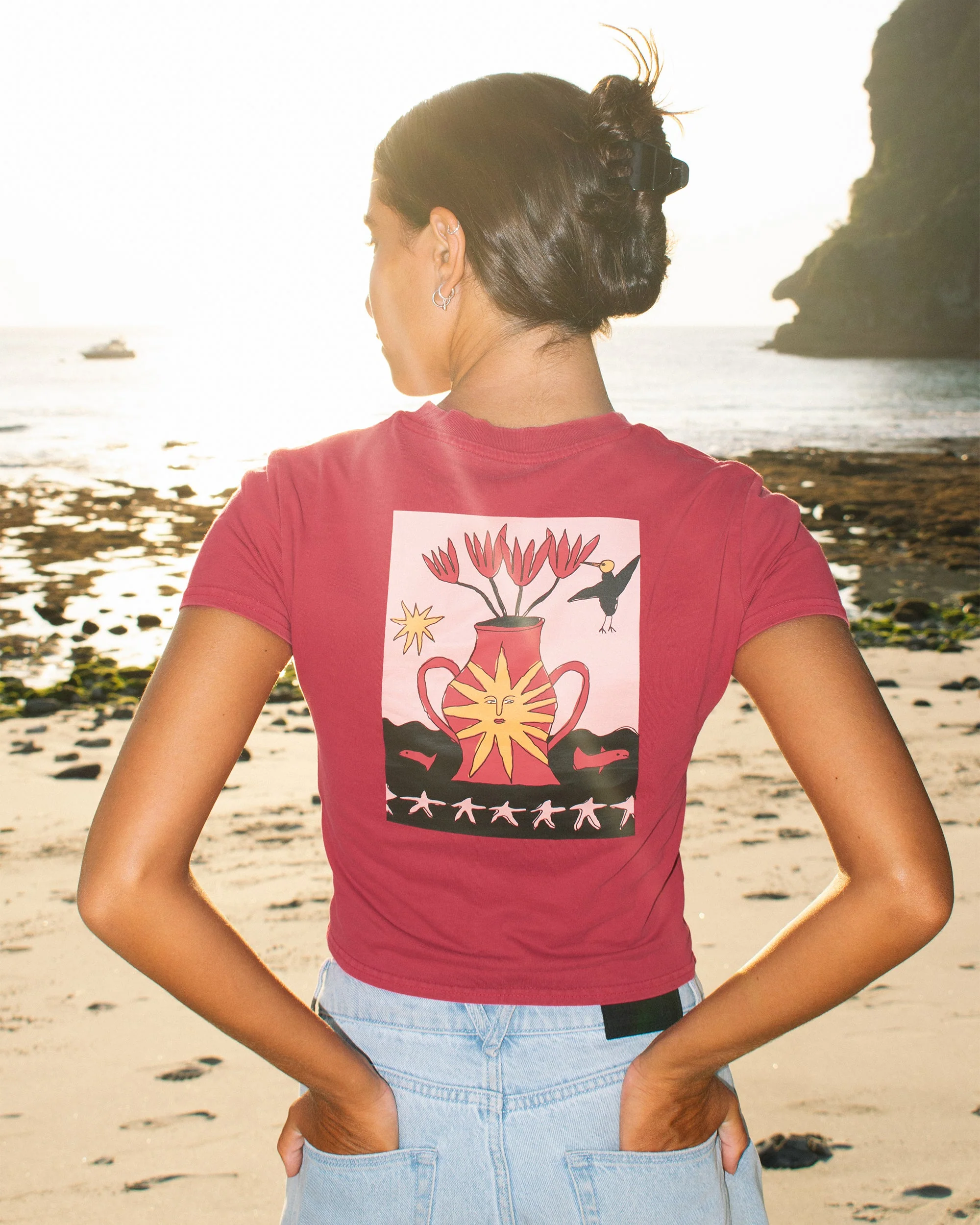 Moove On T-Shirt - Deep Red - Image 4