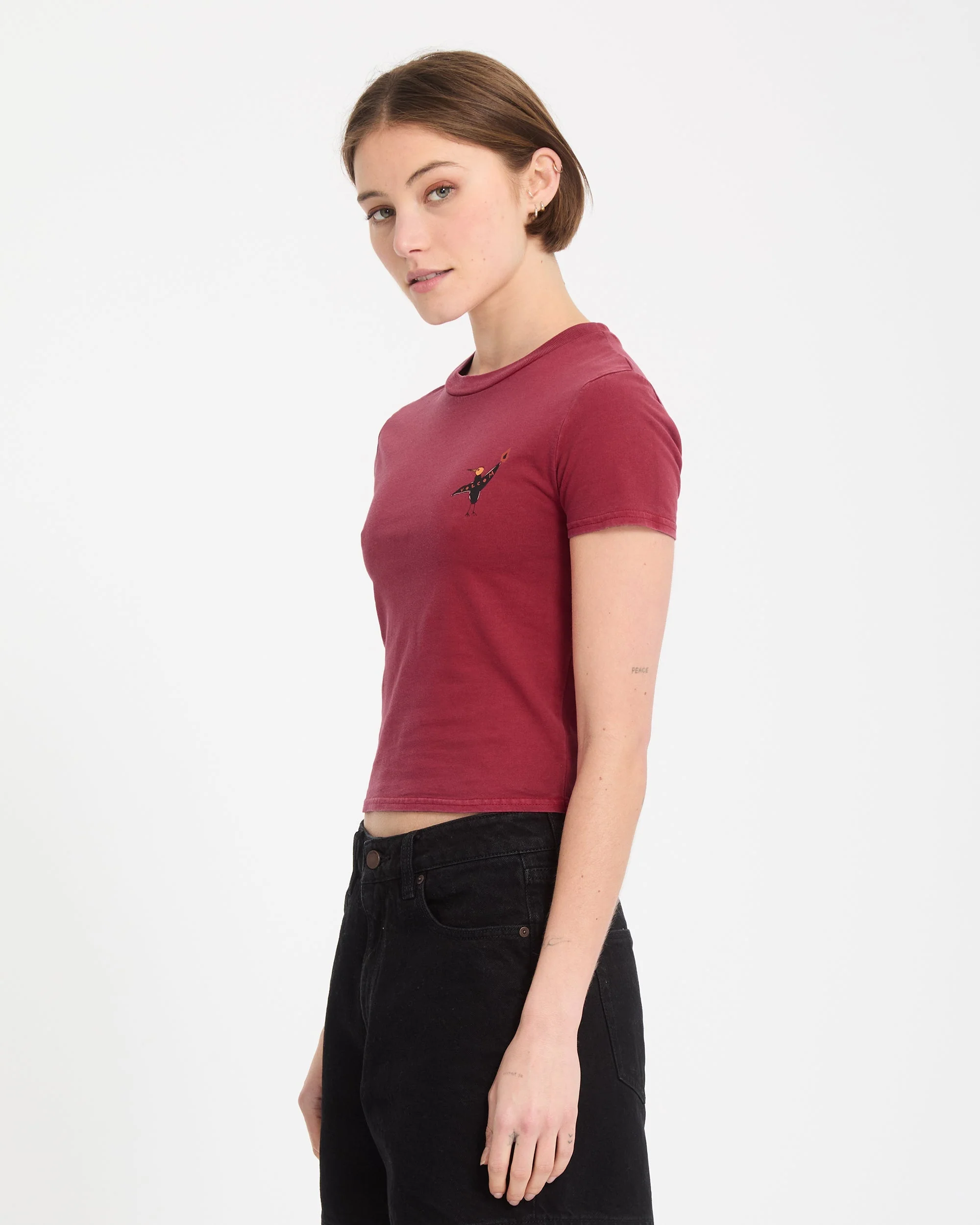 Moove On T-Shirt - Deep Red - Image 5