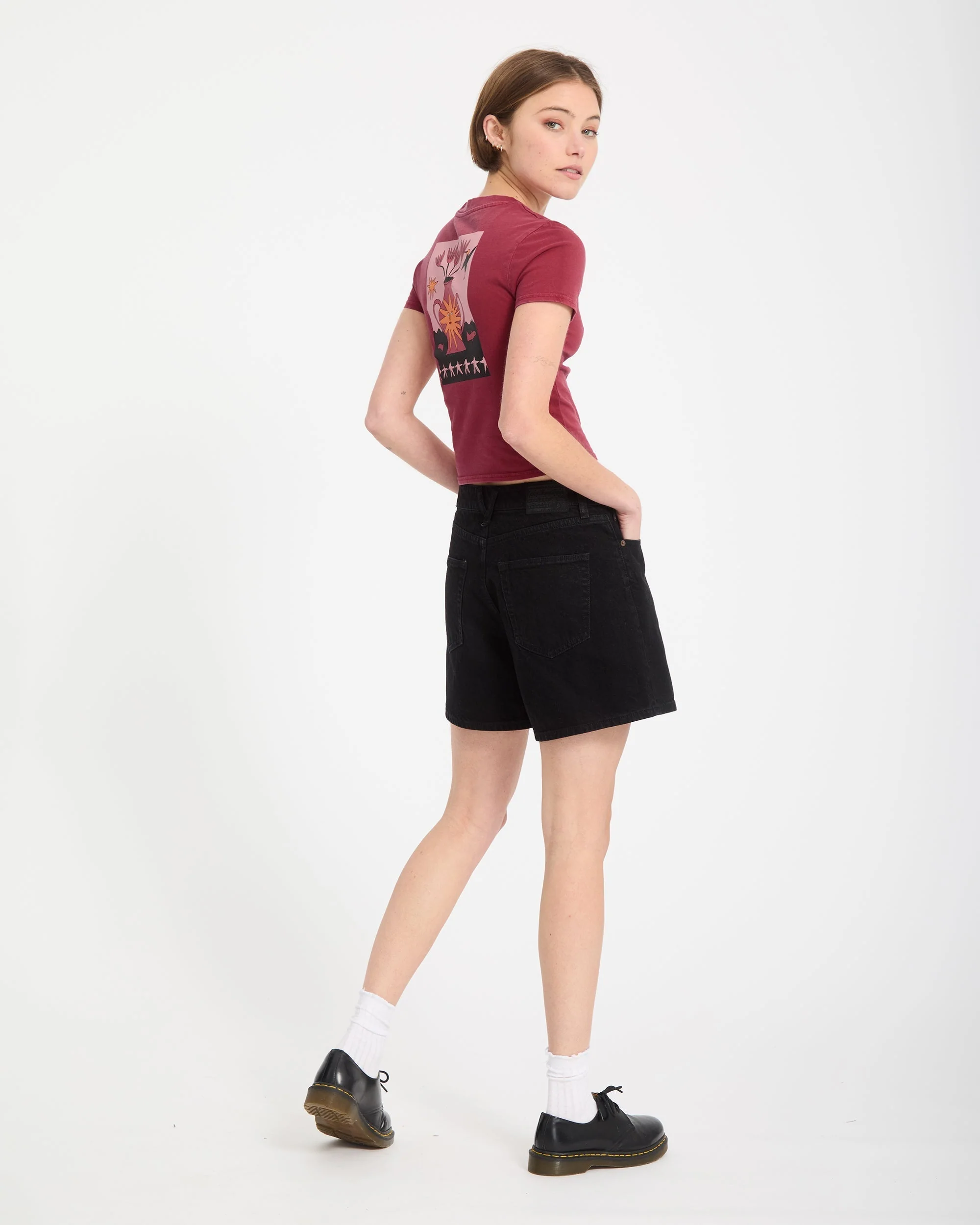 Moove On T-Shirt - Deep Red - Image 7