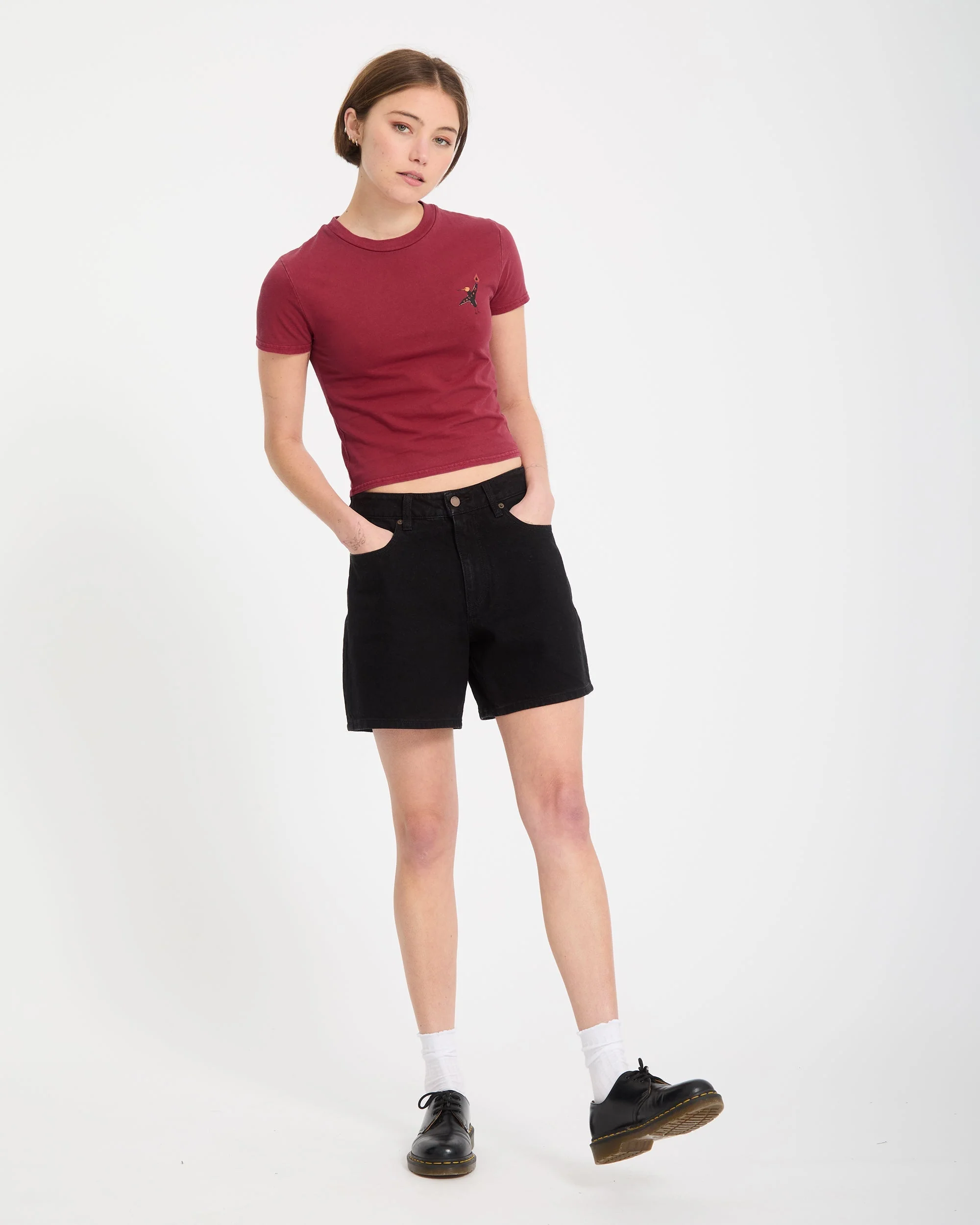 Moove On T-Shirt - Deep Red - Image 8