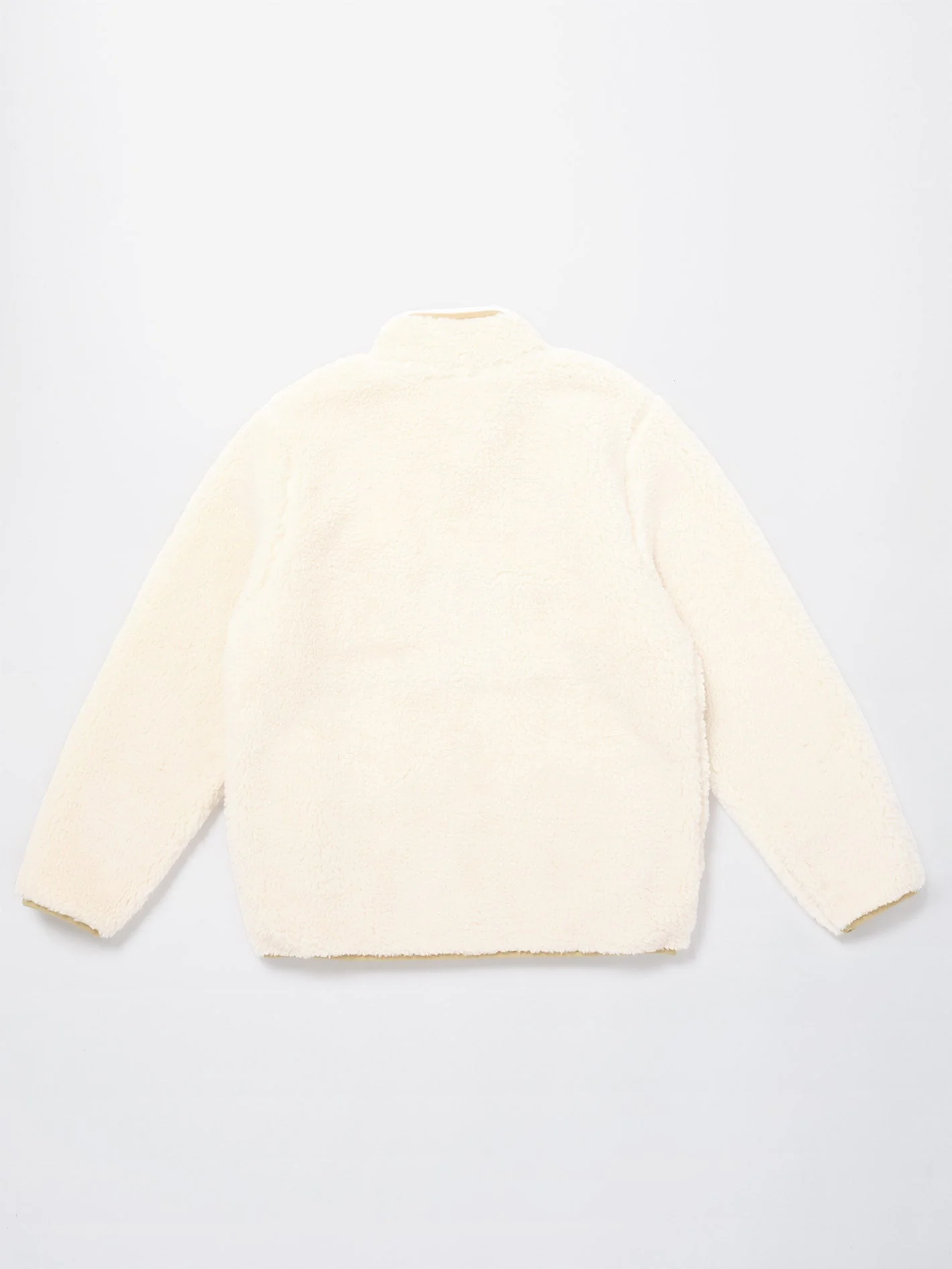 Muzzer Fuzzar Zip Sherpa Sweatshirt - DIRTY WHITE - (KINDER) - Image 4