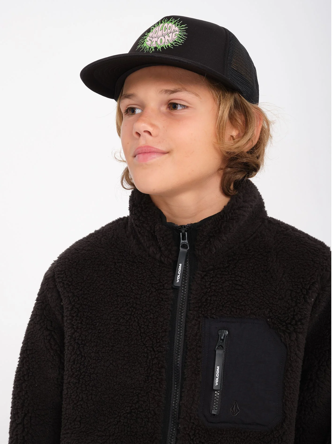 Muzzer Fuzzar Zip Sweatshirt- Black - (KINDER) - Image 6
