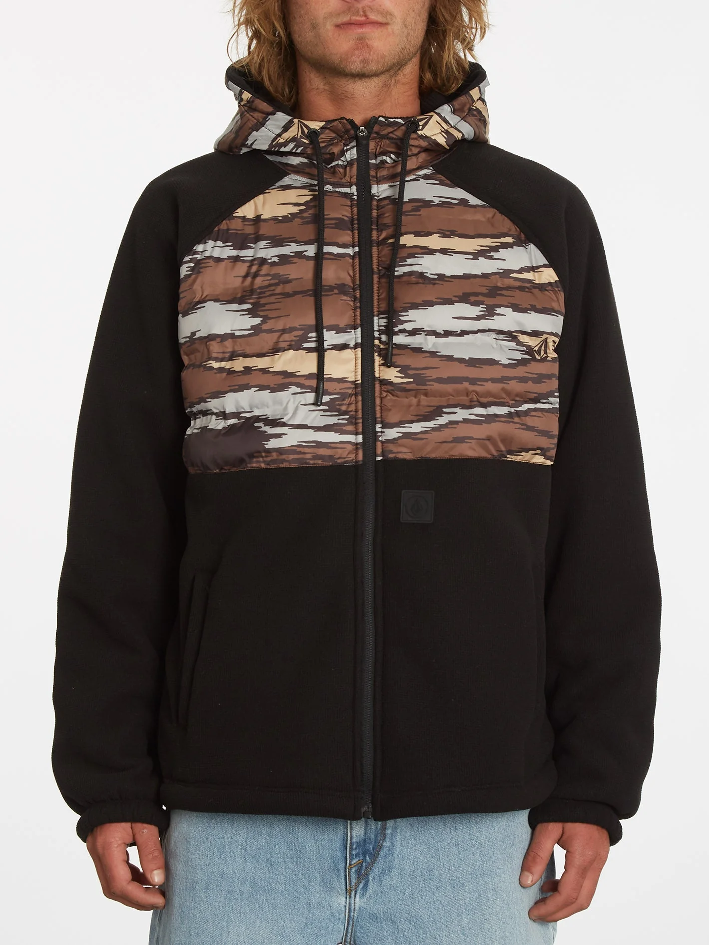 Muzzer Tripper Zip Hoodie - BARK BROWN