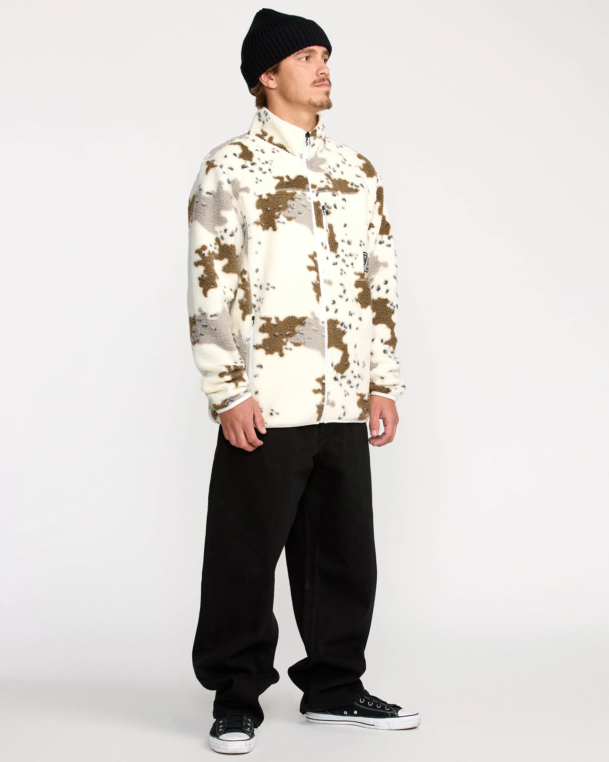Nelson Sherpa Full Zip Jacke - White - Image 3