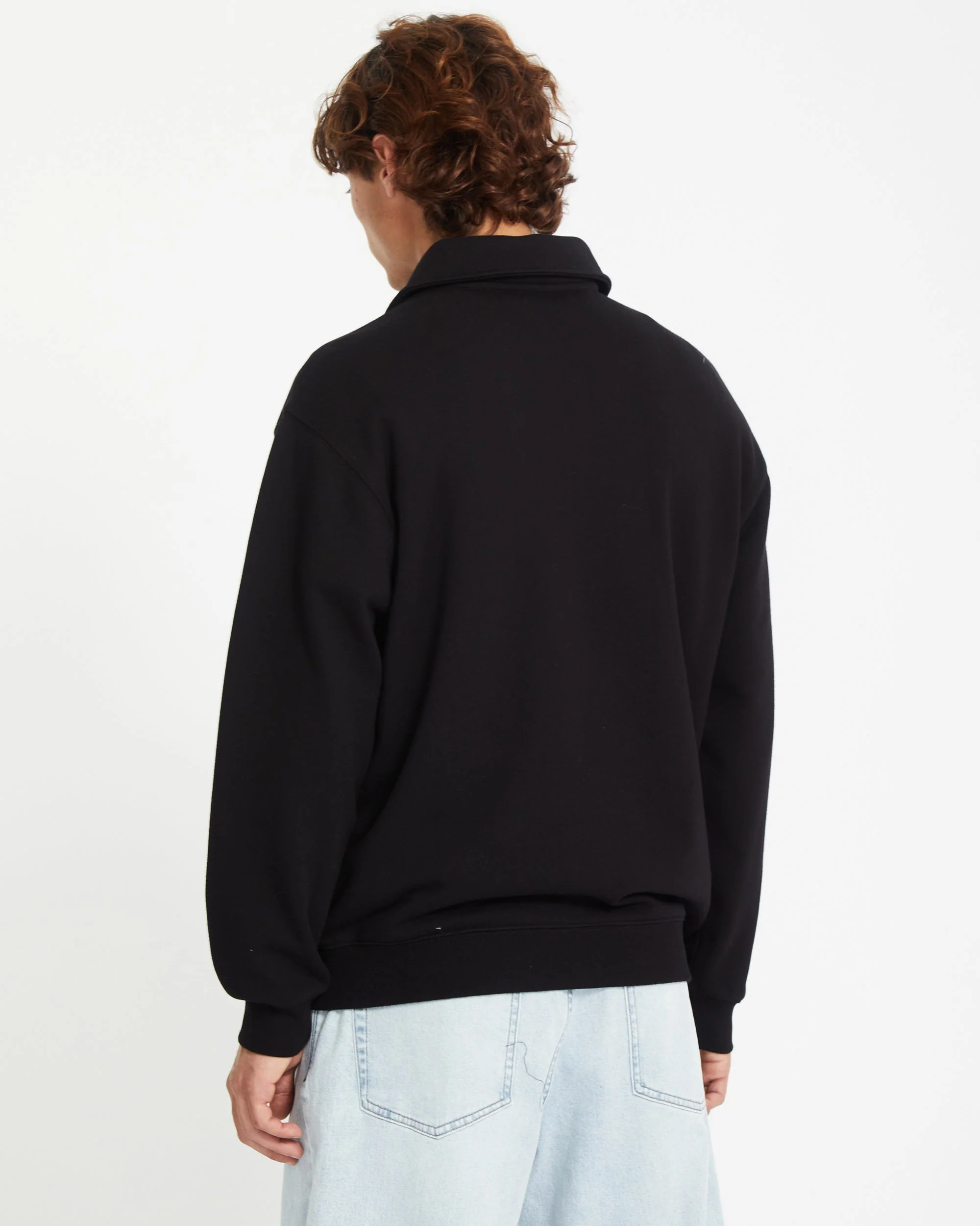 Nevermine Terry Pullover - BLACK - Image 2