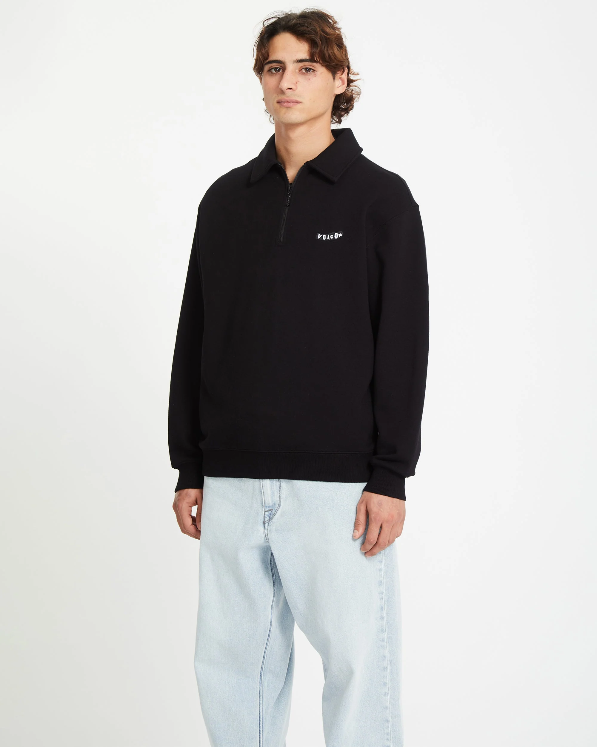 Nevermine Terry Pullover - BLACK - Image 3