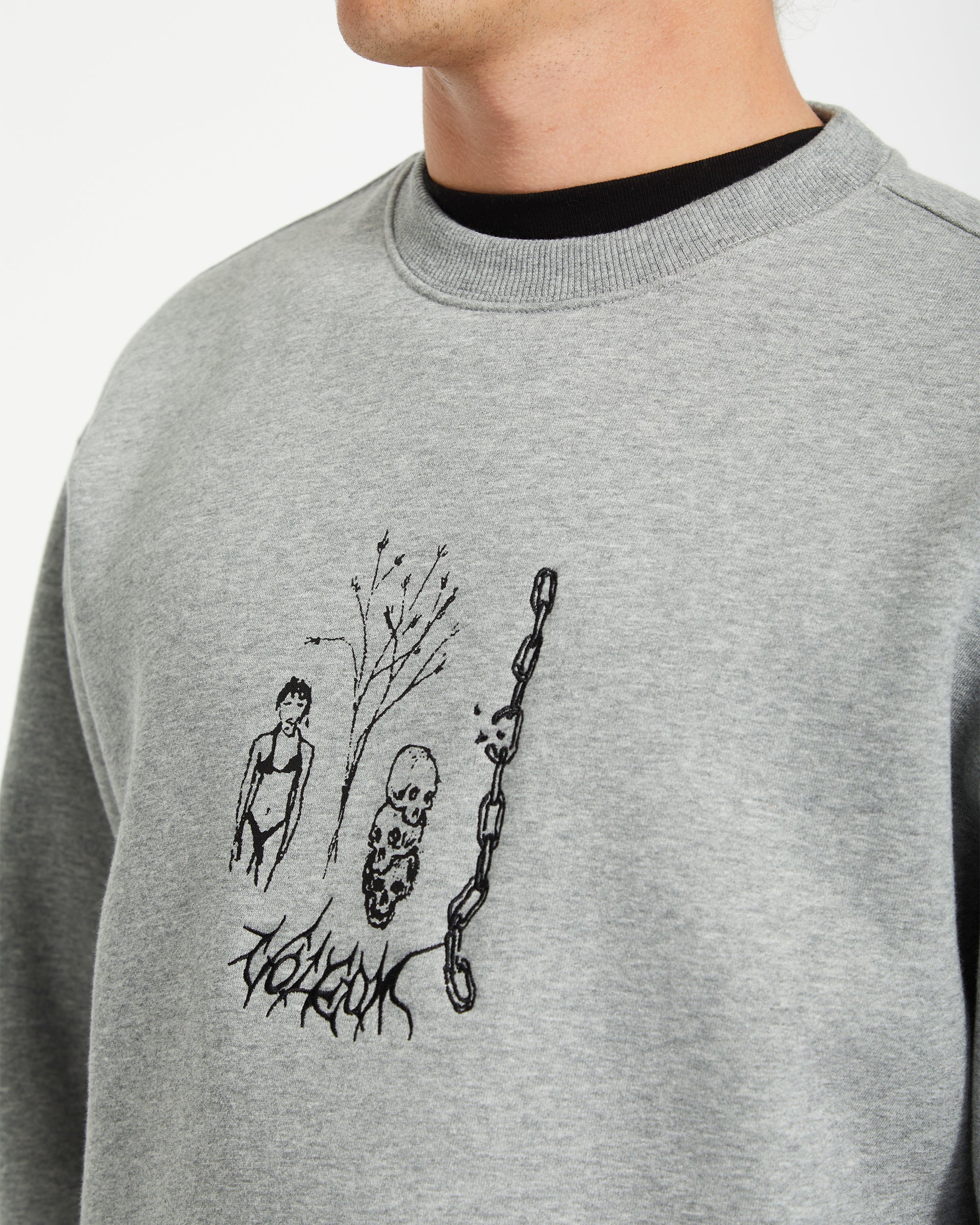Noder Pullover - HEATHER GREY - Image 5
