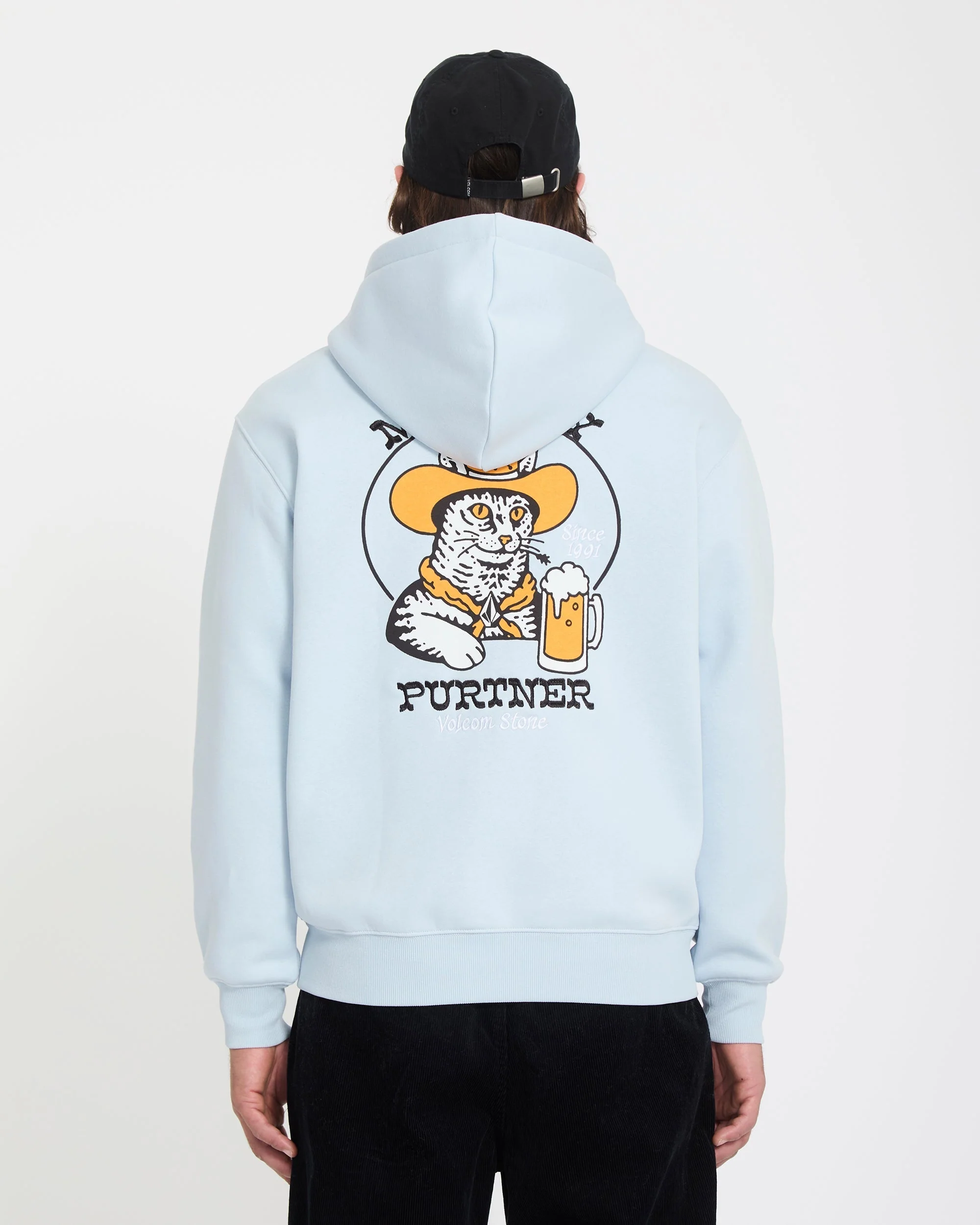 Noder Hoodie - Light Blue Acid - Image 2