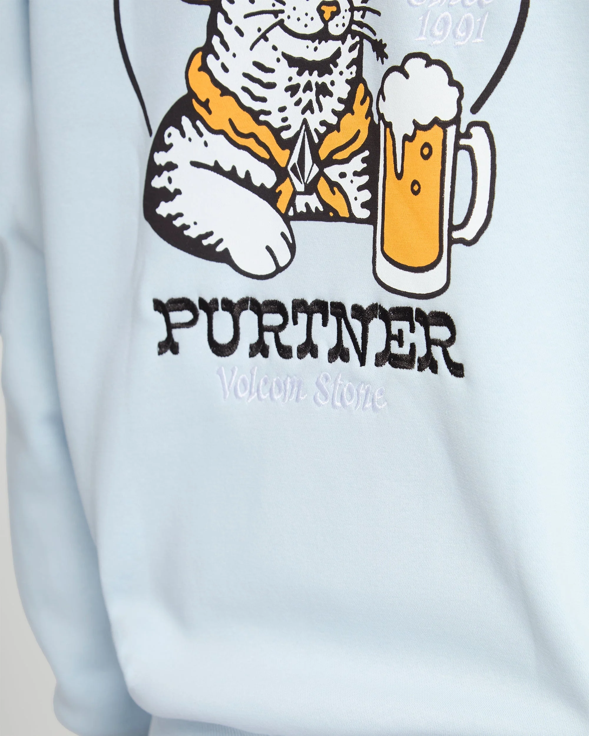 Noder Hoodie - Light Blue Acid - Image 4
