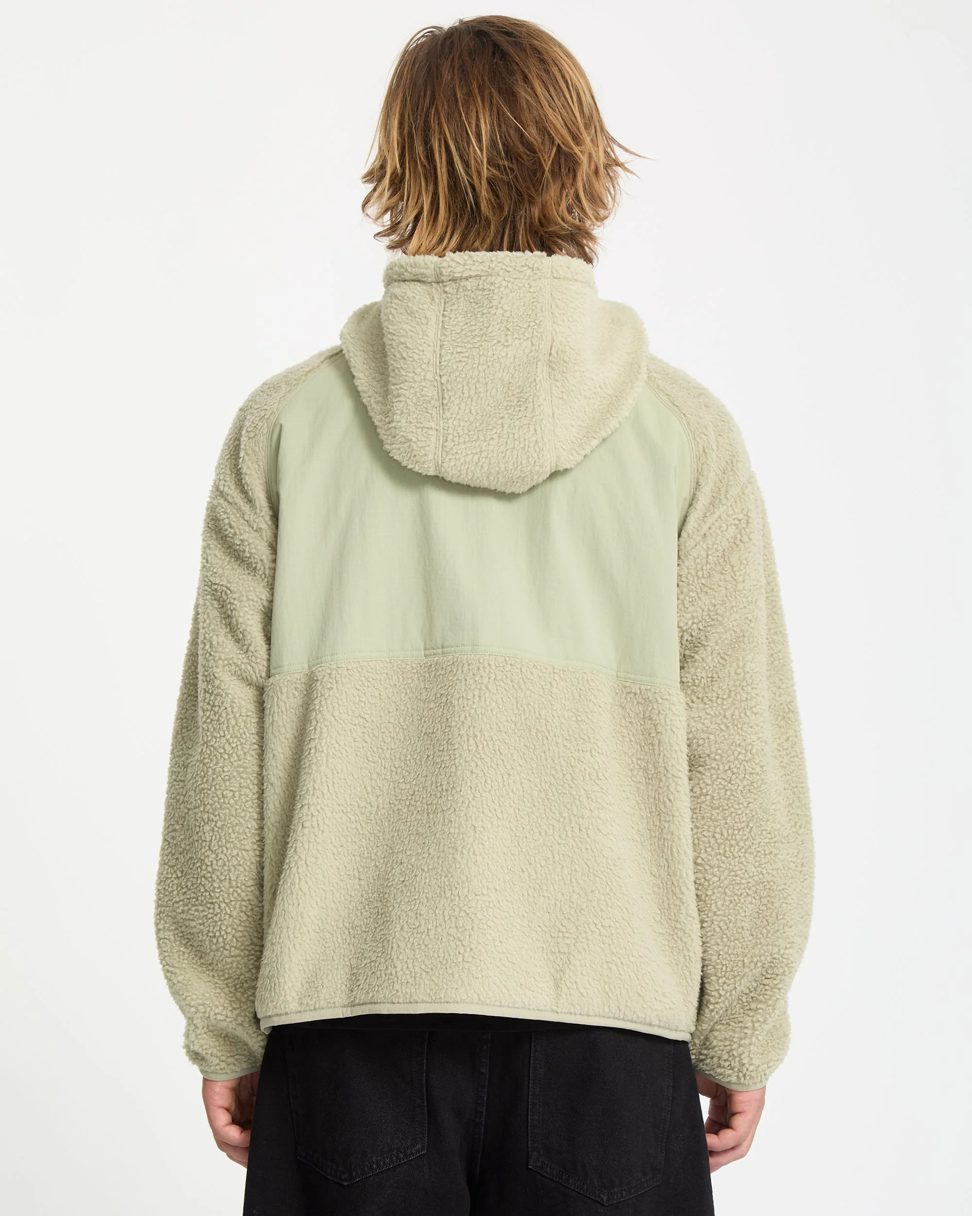 Nomaa Sherpa Kapuzenjacke - Green Tea - Image 2
